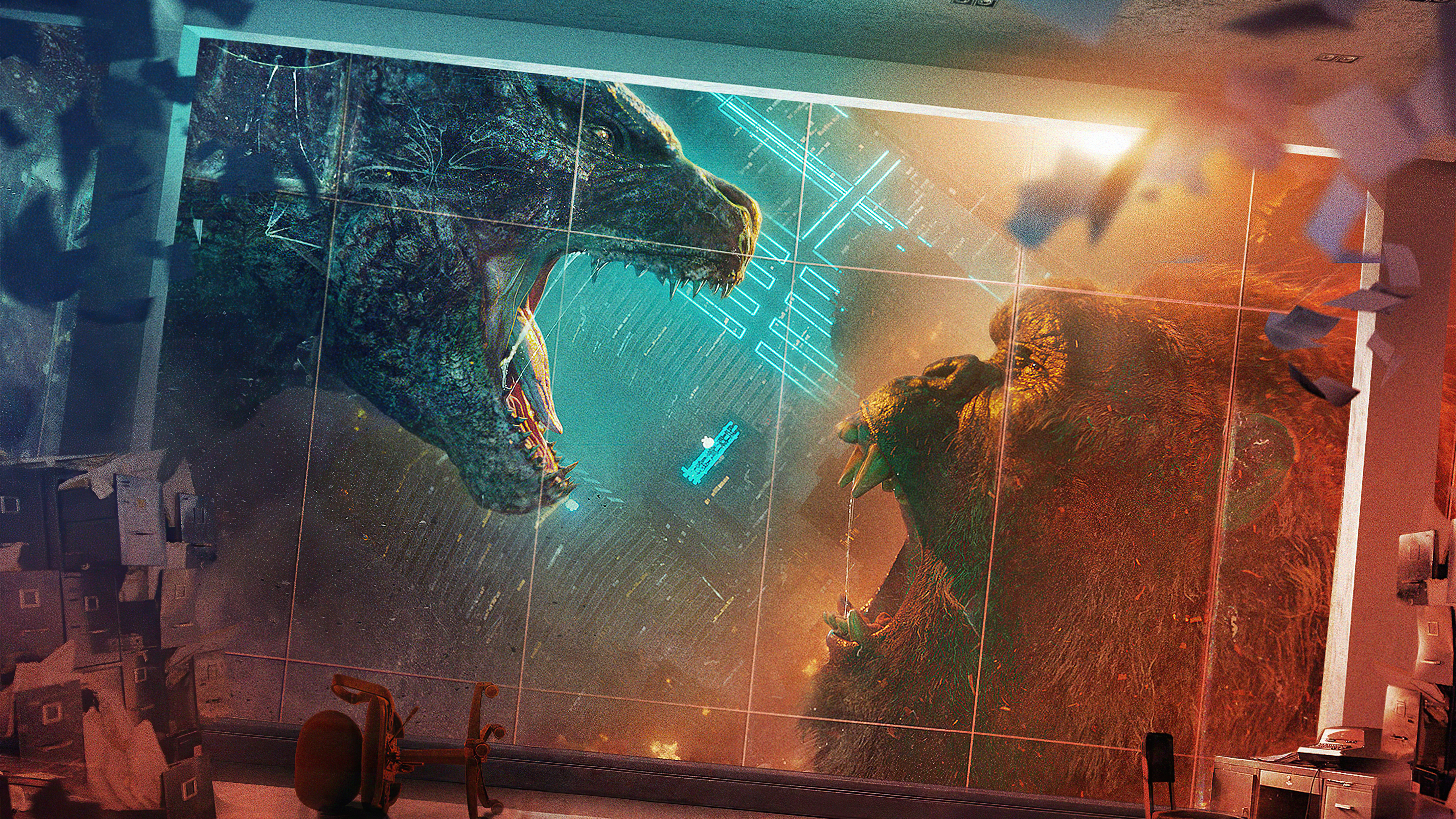 Godzilla vs. Kong 4K HD Wallpaper