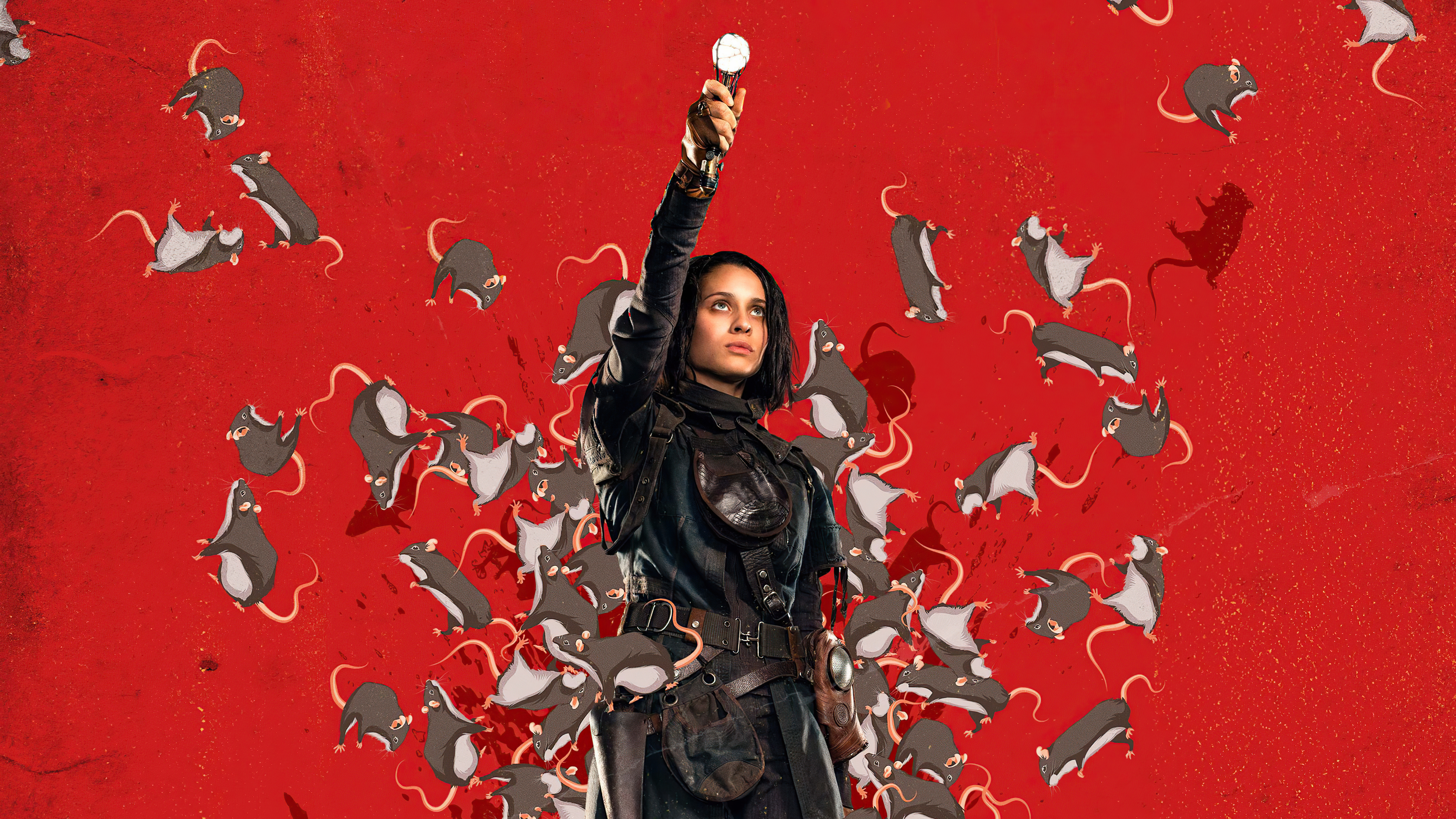 Ratcatcher 2 from The Suicide Squad surrounded by rats HD Wallpaper
