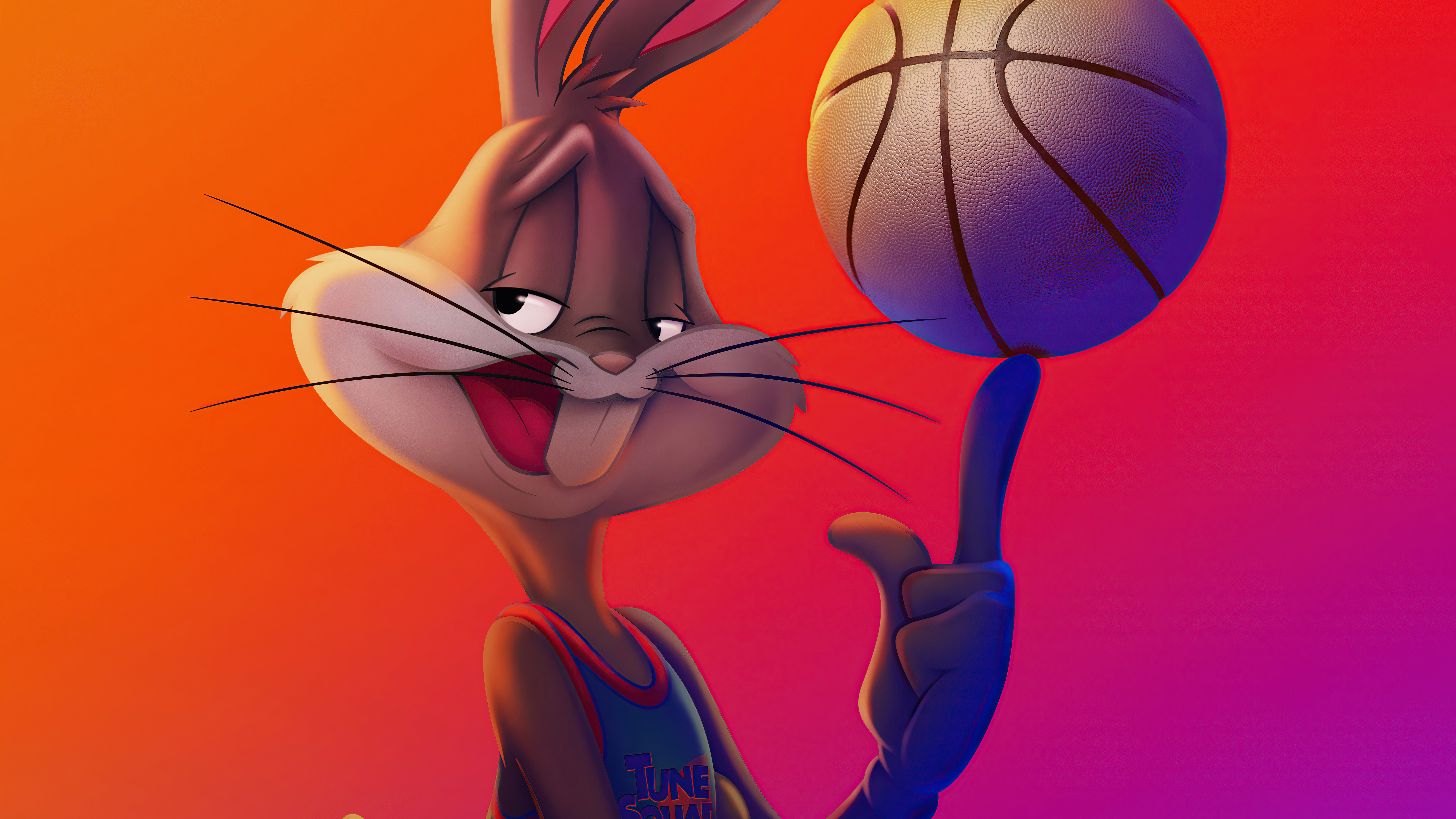 Bugs Bunny from Space Jam: A New Legacy spinning a basketball HD Wallpaper