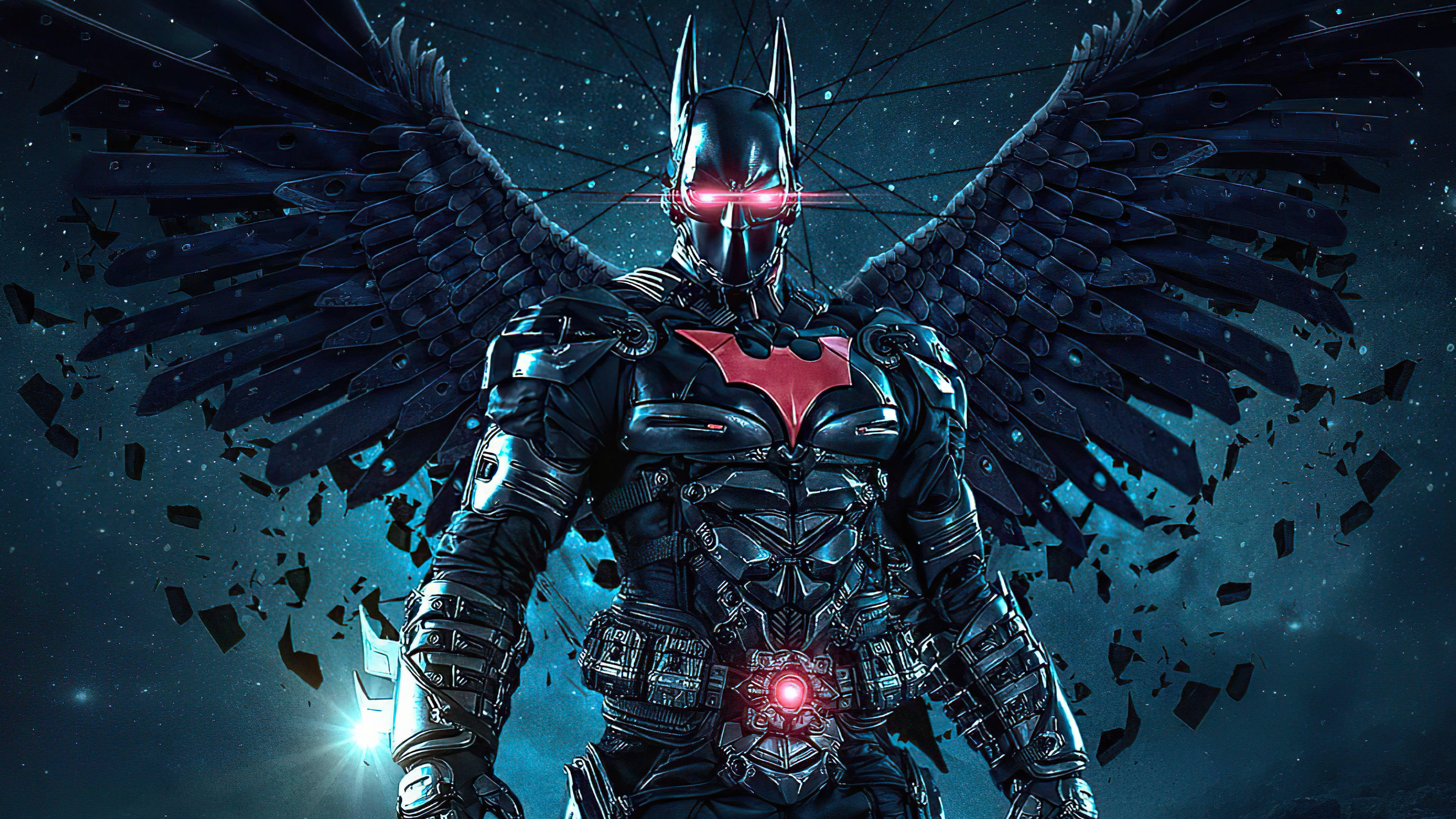Batman from DC Comics with Angel Wings HD Wallpaper