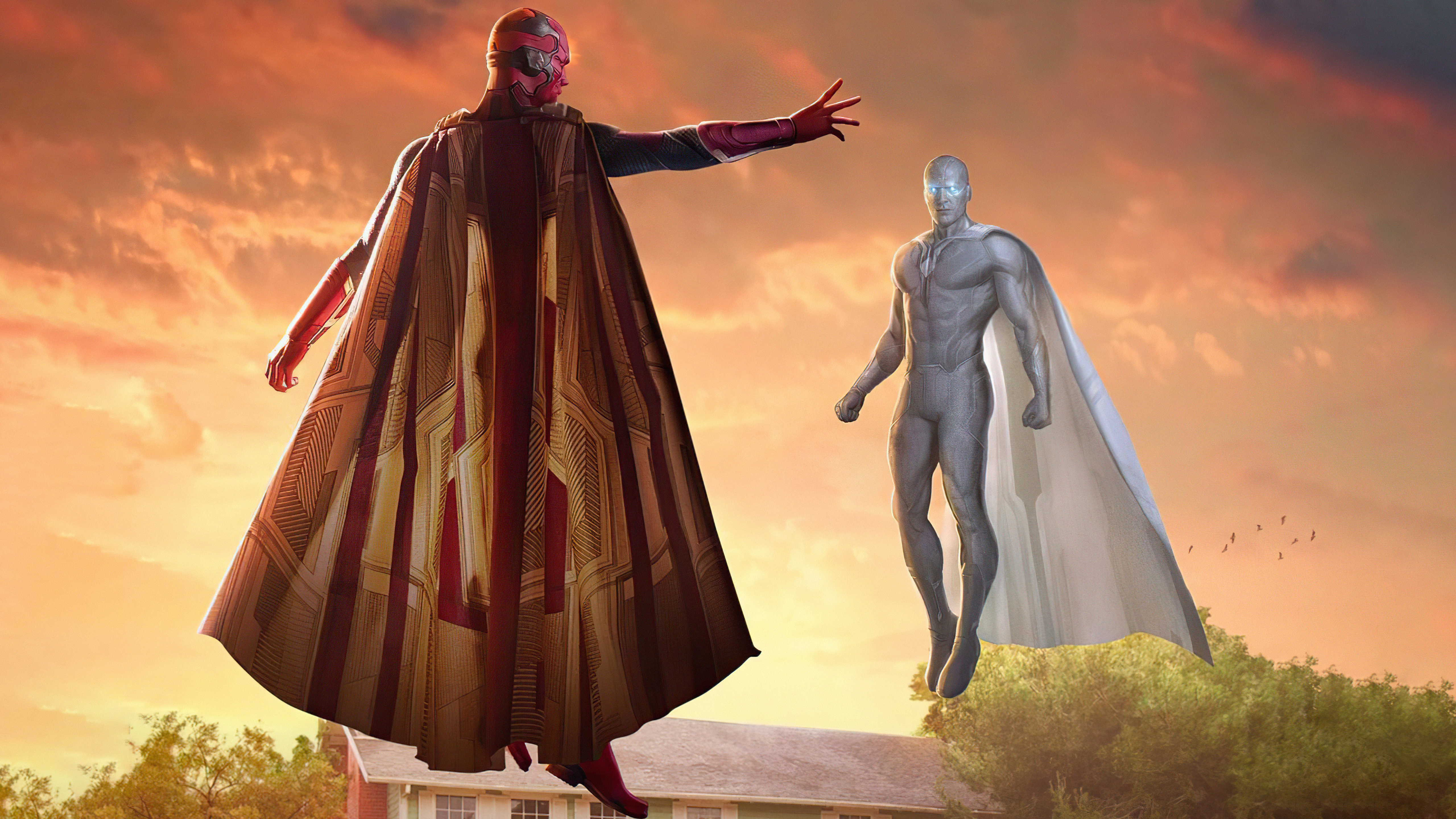Vision from Wanda Vision 4K HD Wallpaper