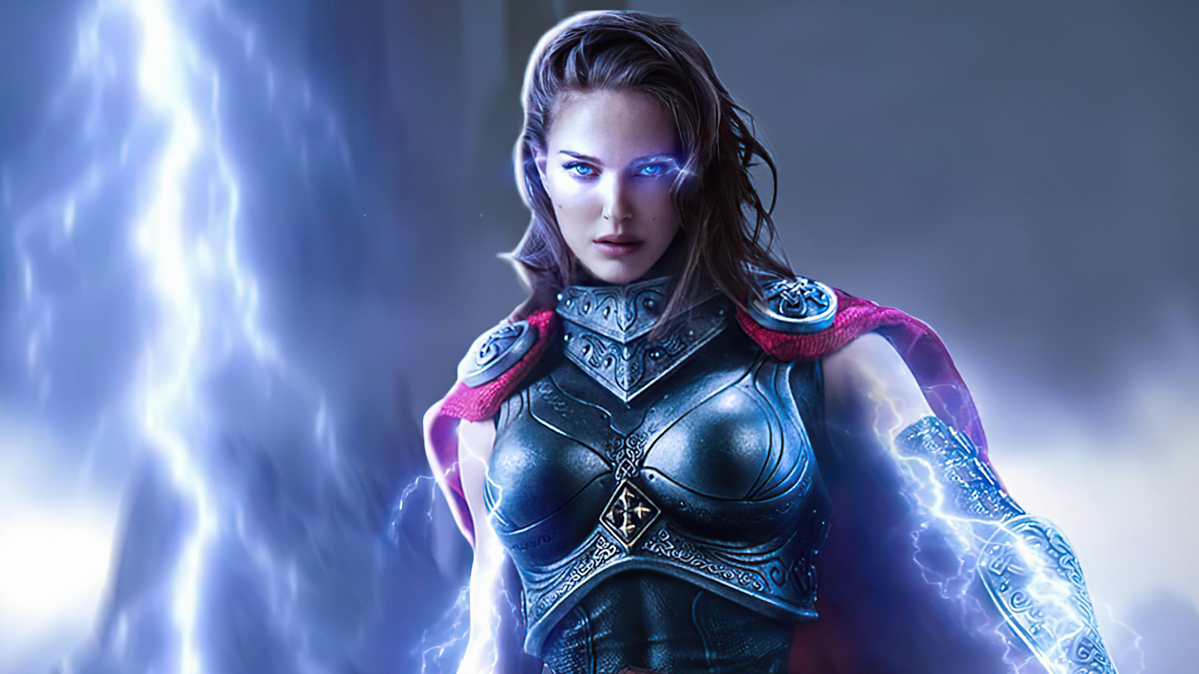 Jane Foster as Thor from Thor: Love and Thunder HD Wallpaper