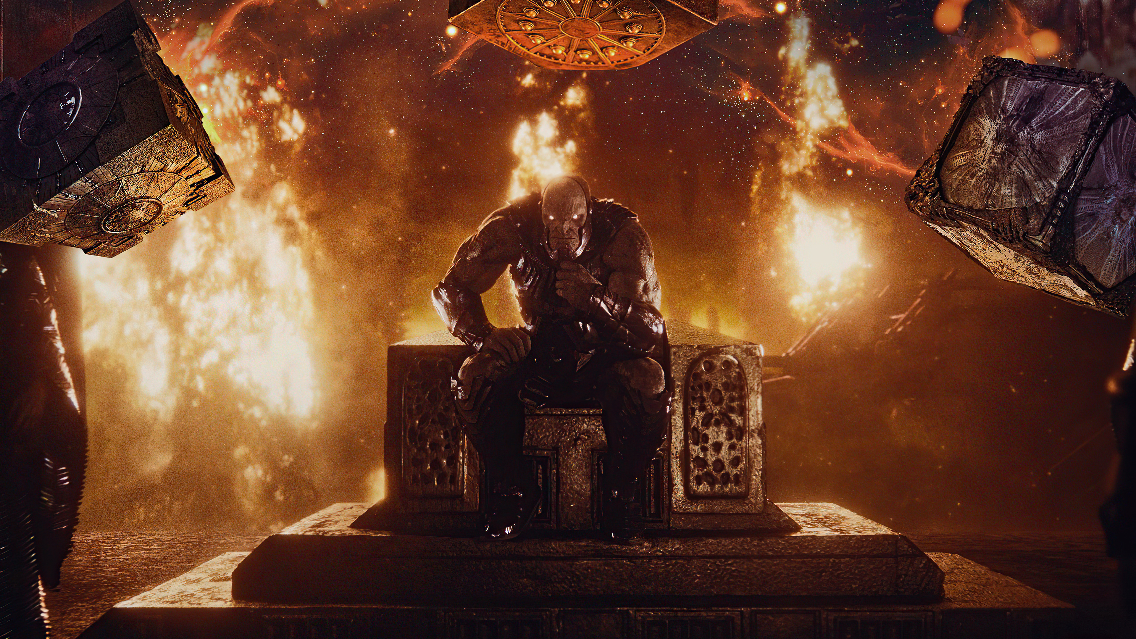Darkseid from Justice League 2021 in Fiery Scene HD Wallpaper