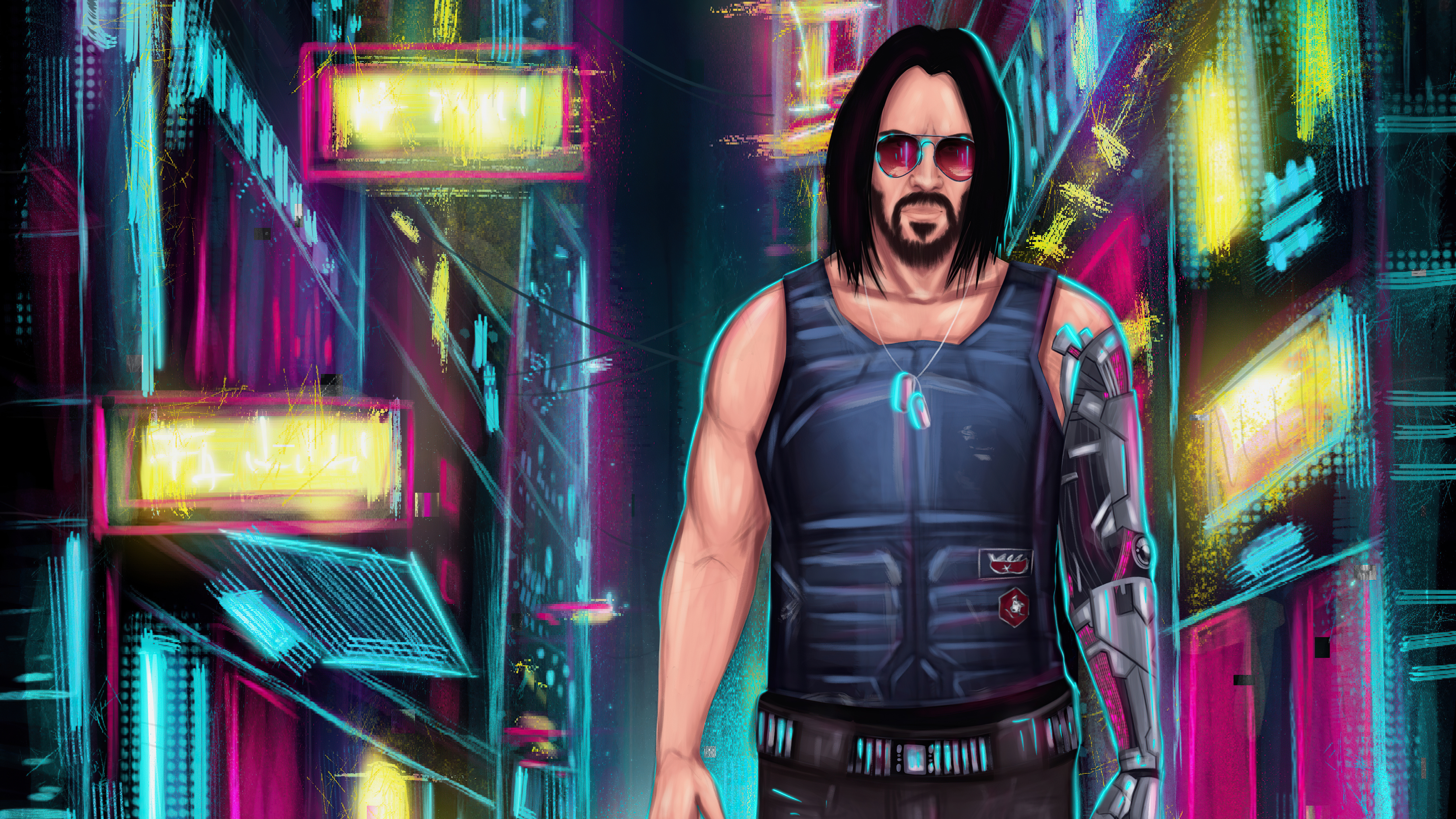 Johnny Silverhand from Cyberpunk 2077 4K HD Wallpaper