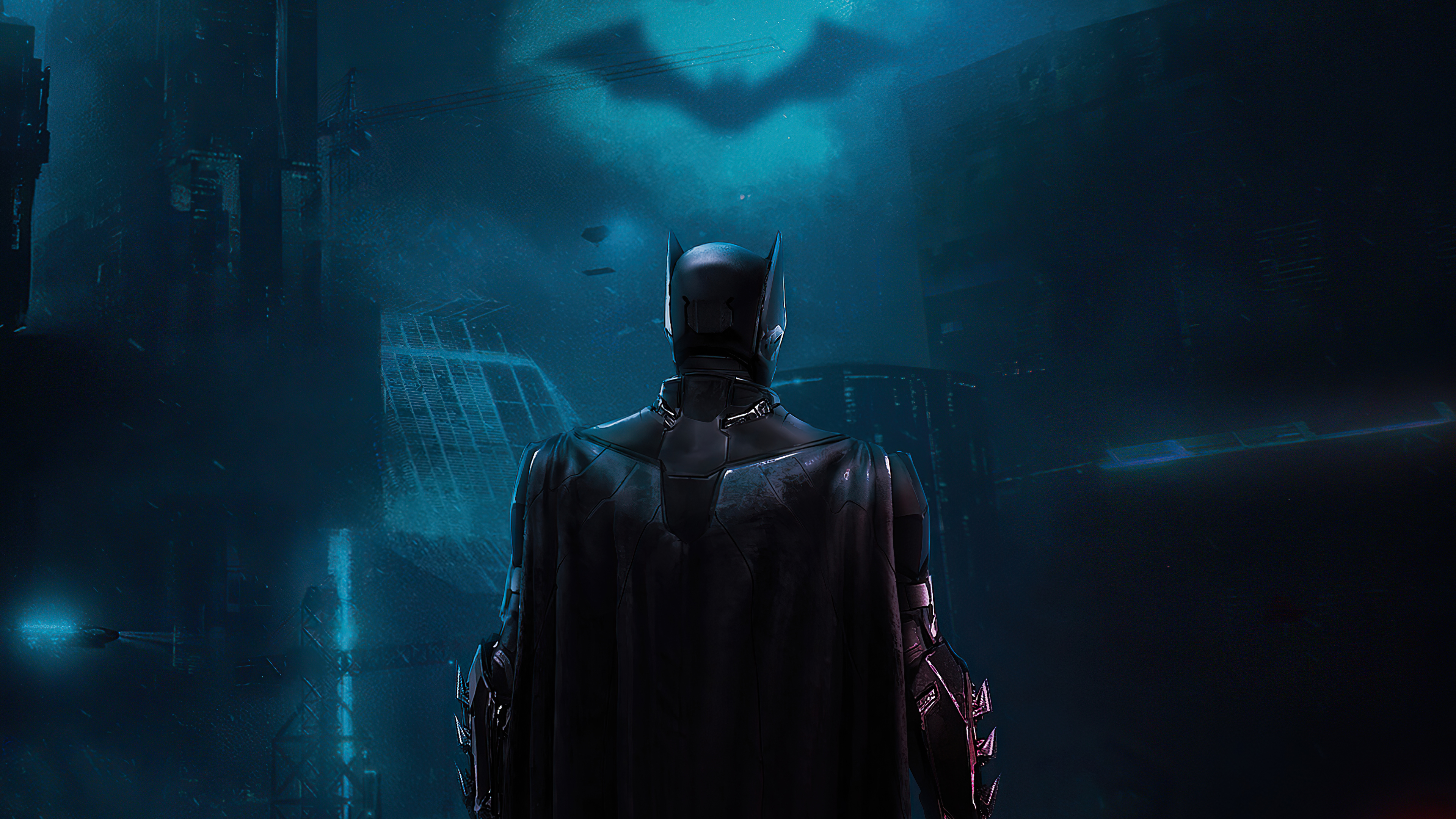 Batman from DC Comics in Gotham City HD Wallpaper