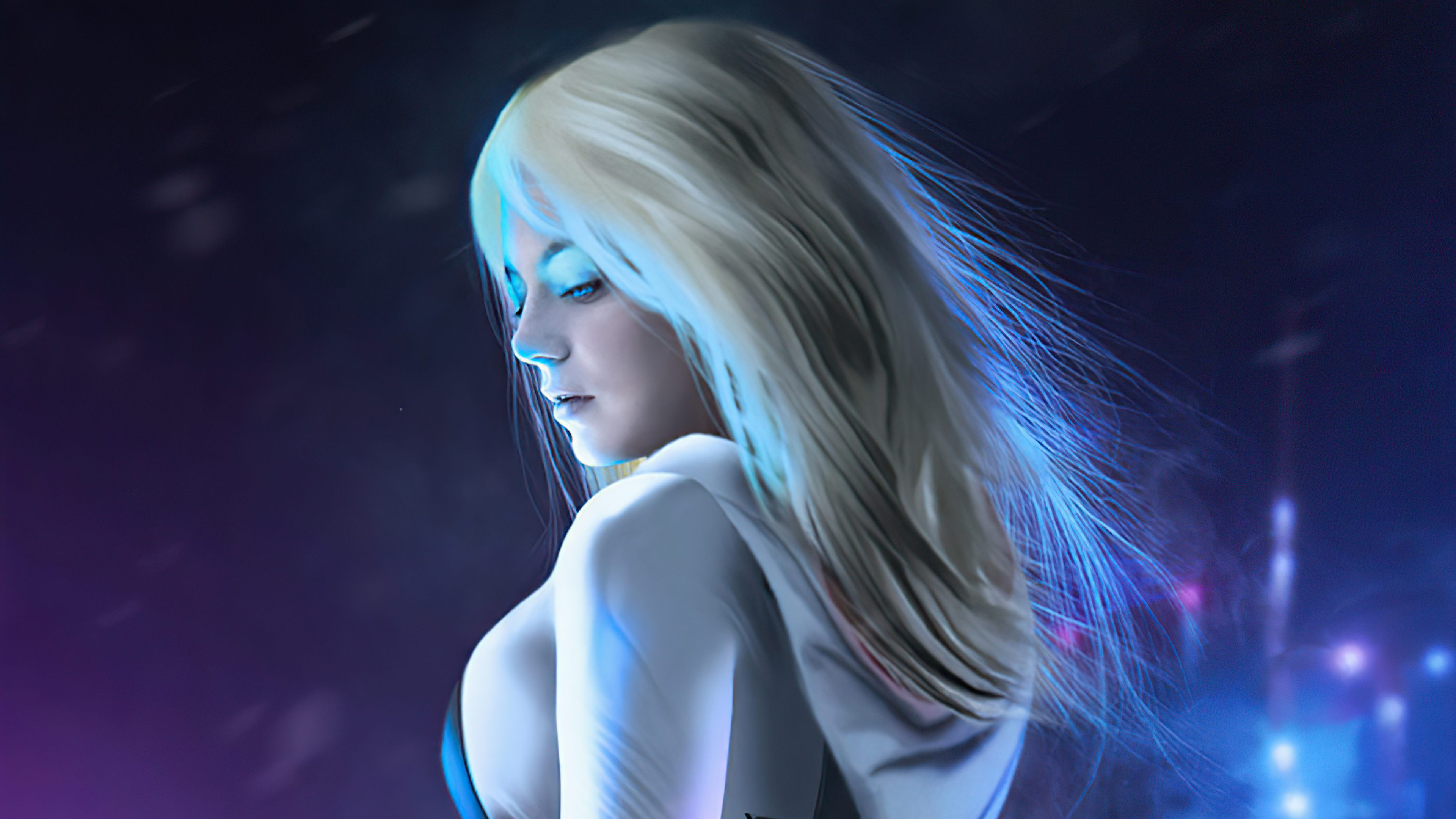 Gwen Stacy from Spider-Man artwork 4K HD Wallpaper