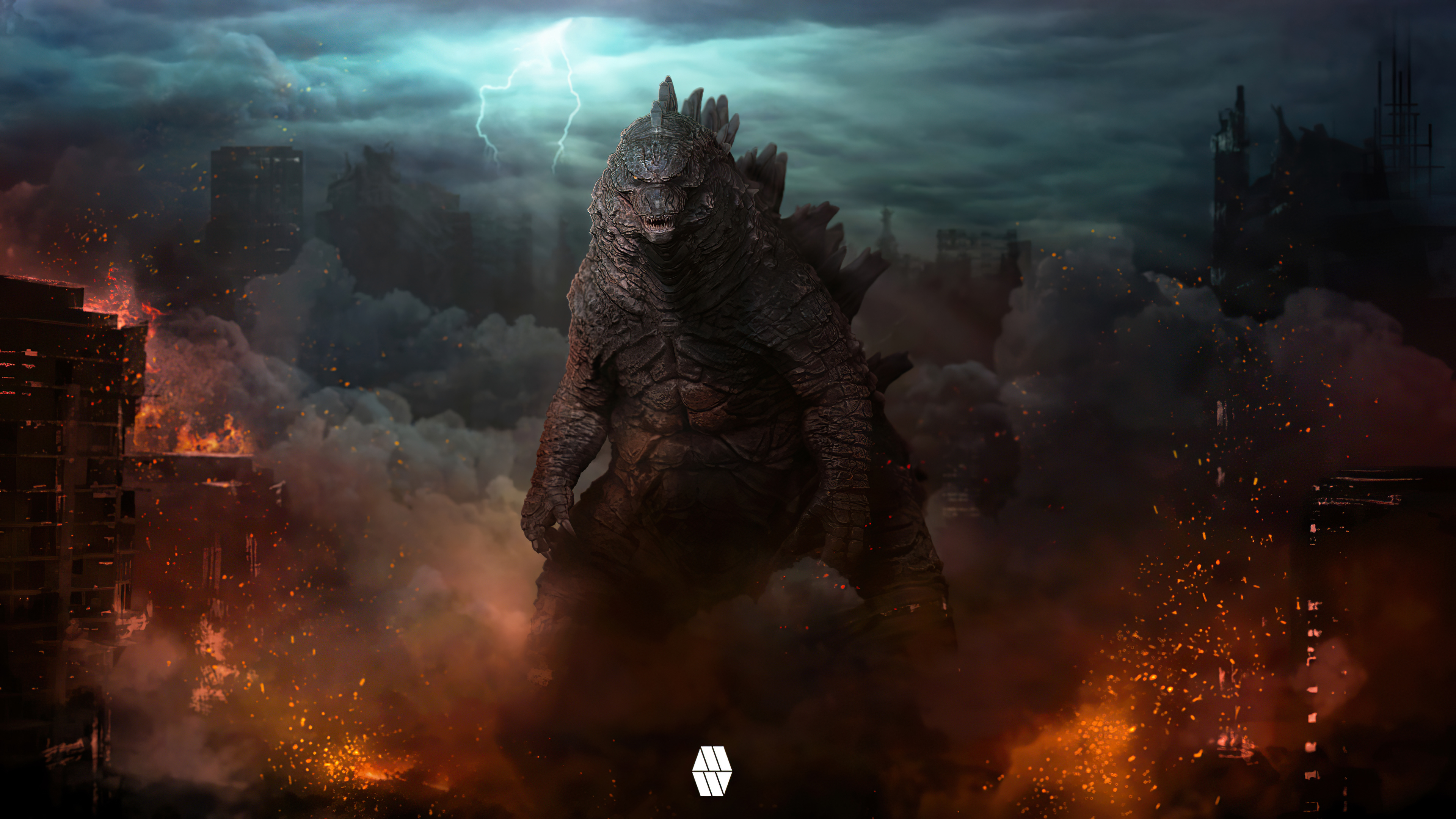 Godzilla from Godzilla vs. Kong 4K HD Wallpaper