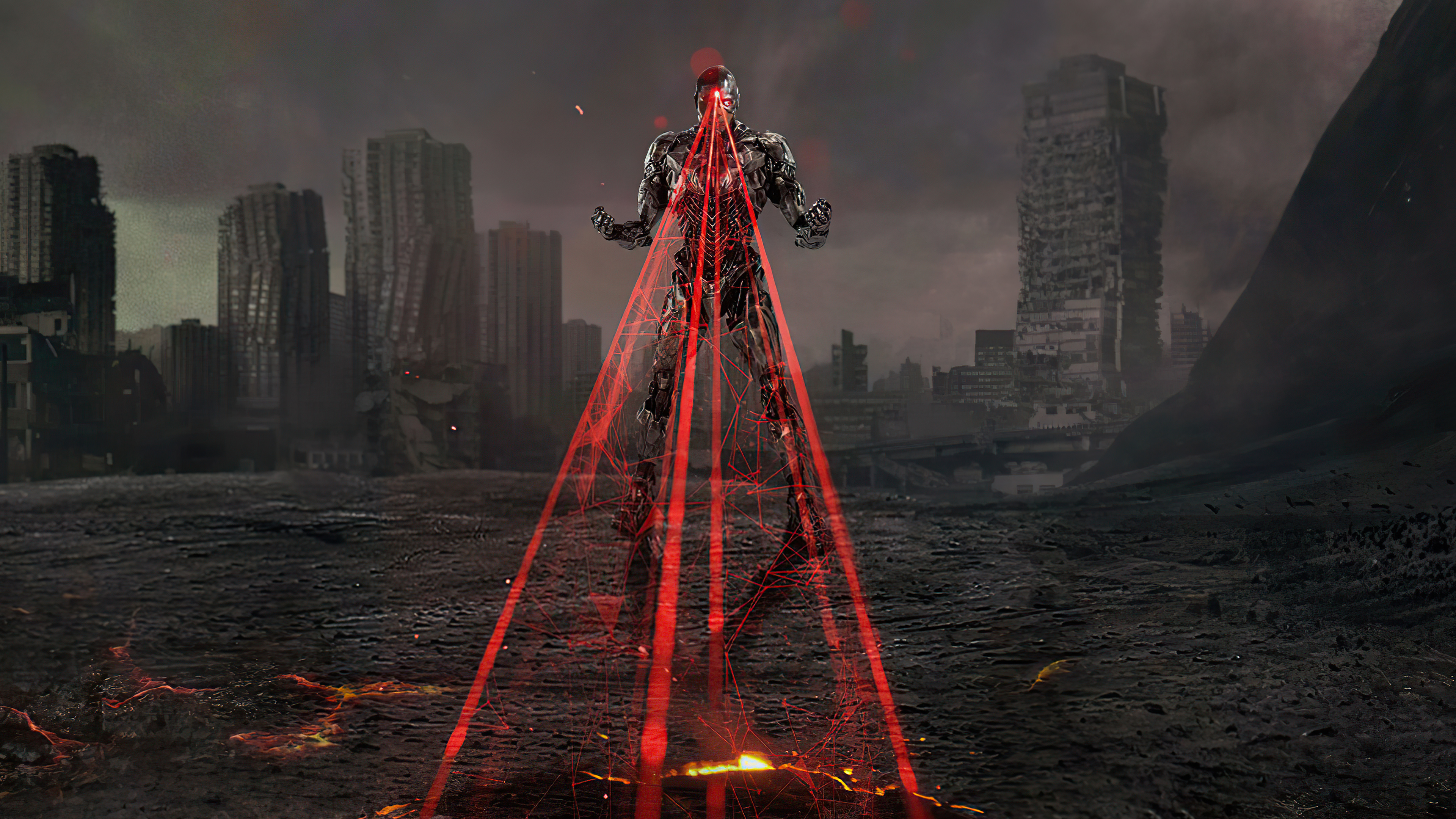 Cyborg from Justice League 4K HD Wallpaper