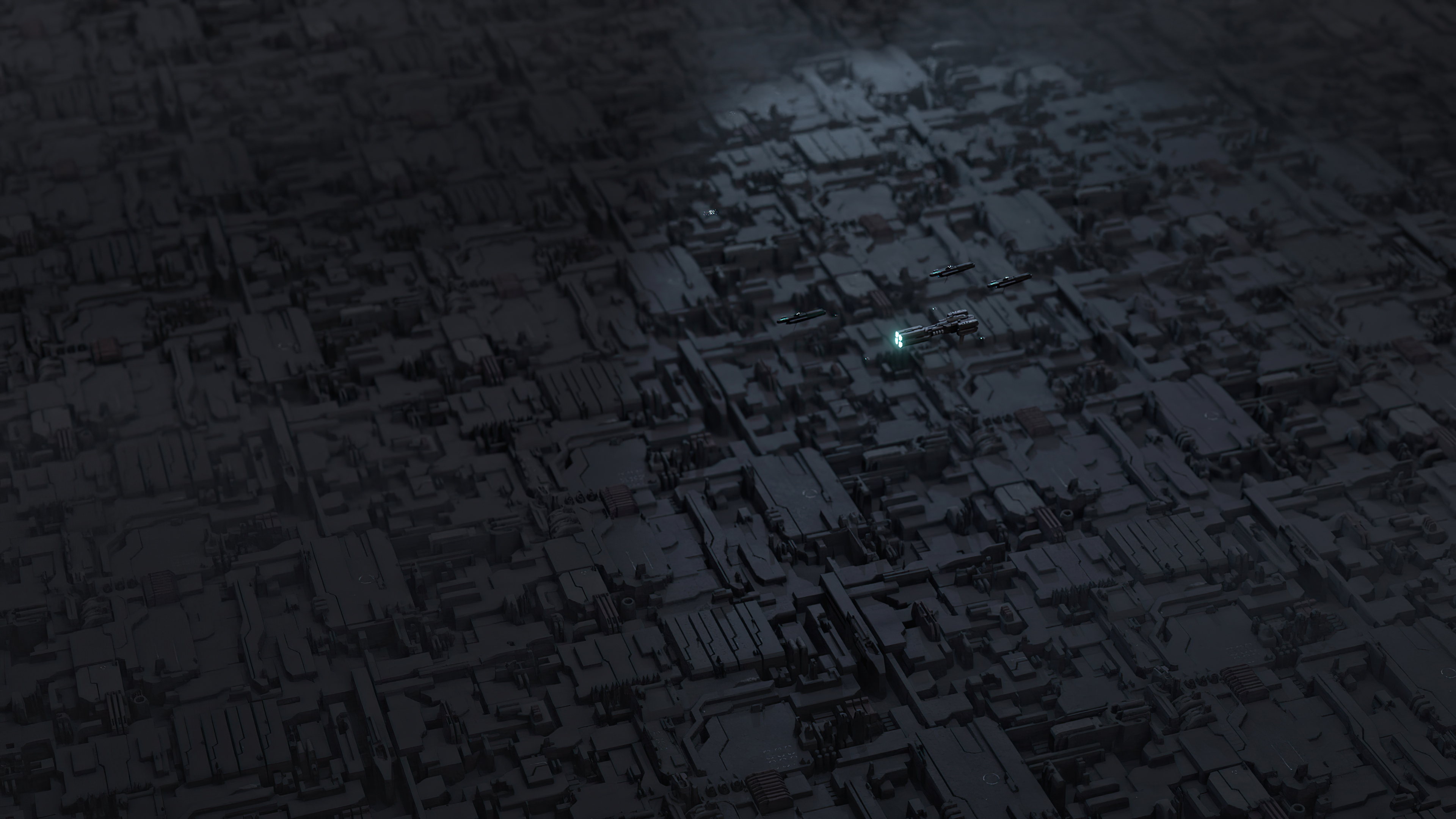 Dark abstract digital art 4K HD Wallpaper