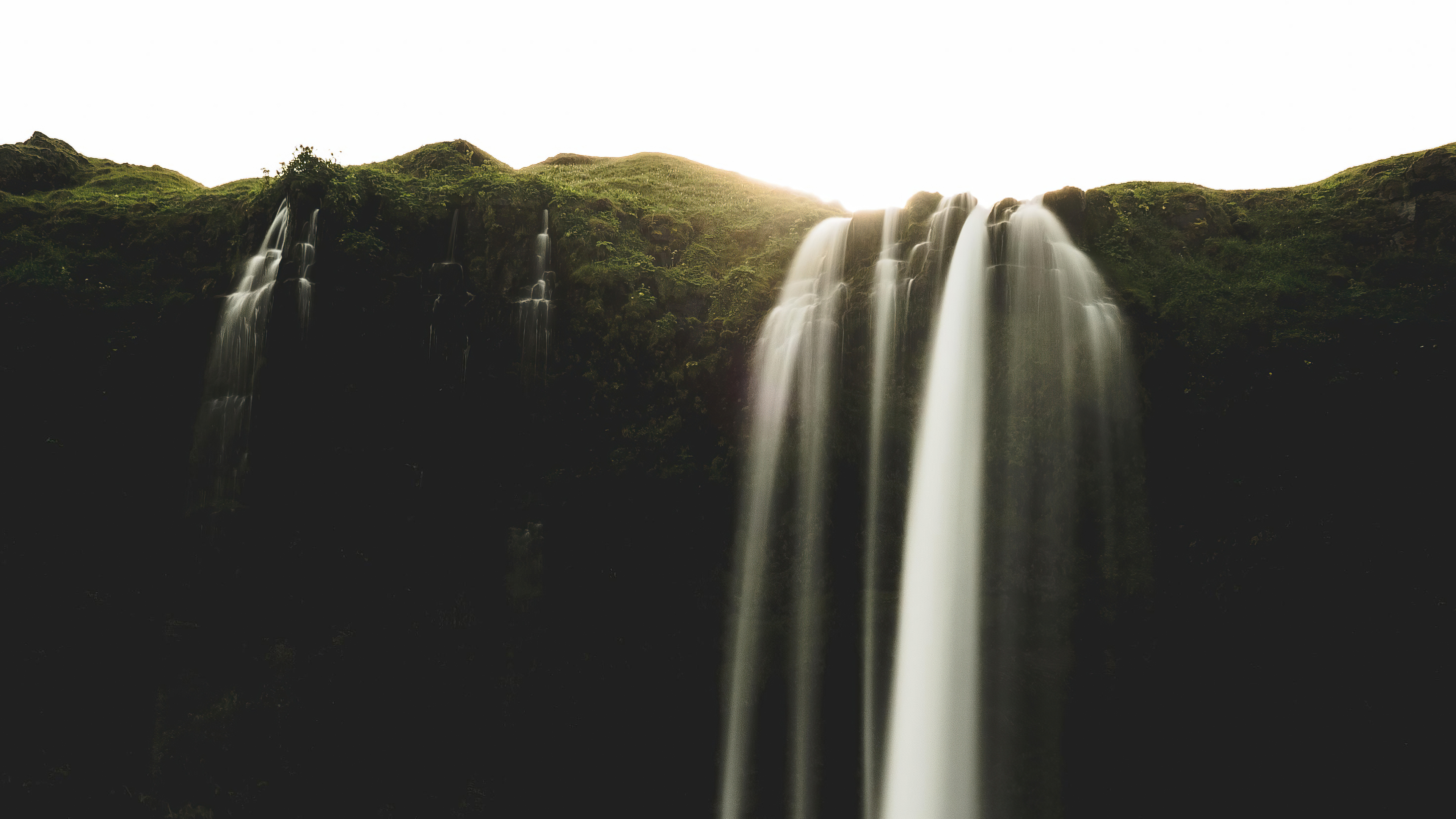 Waterfall in Iceland 4K HD Wallpaper