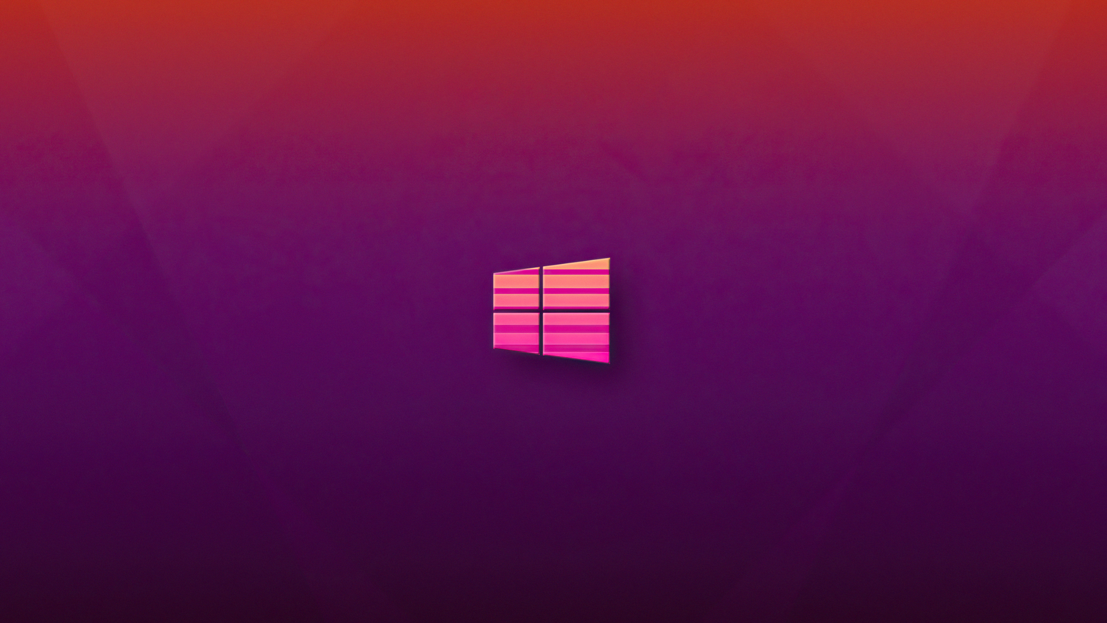 Windows 10 minimalist logo on gradient background HD Wallpaper