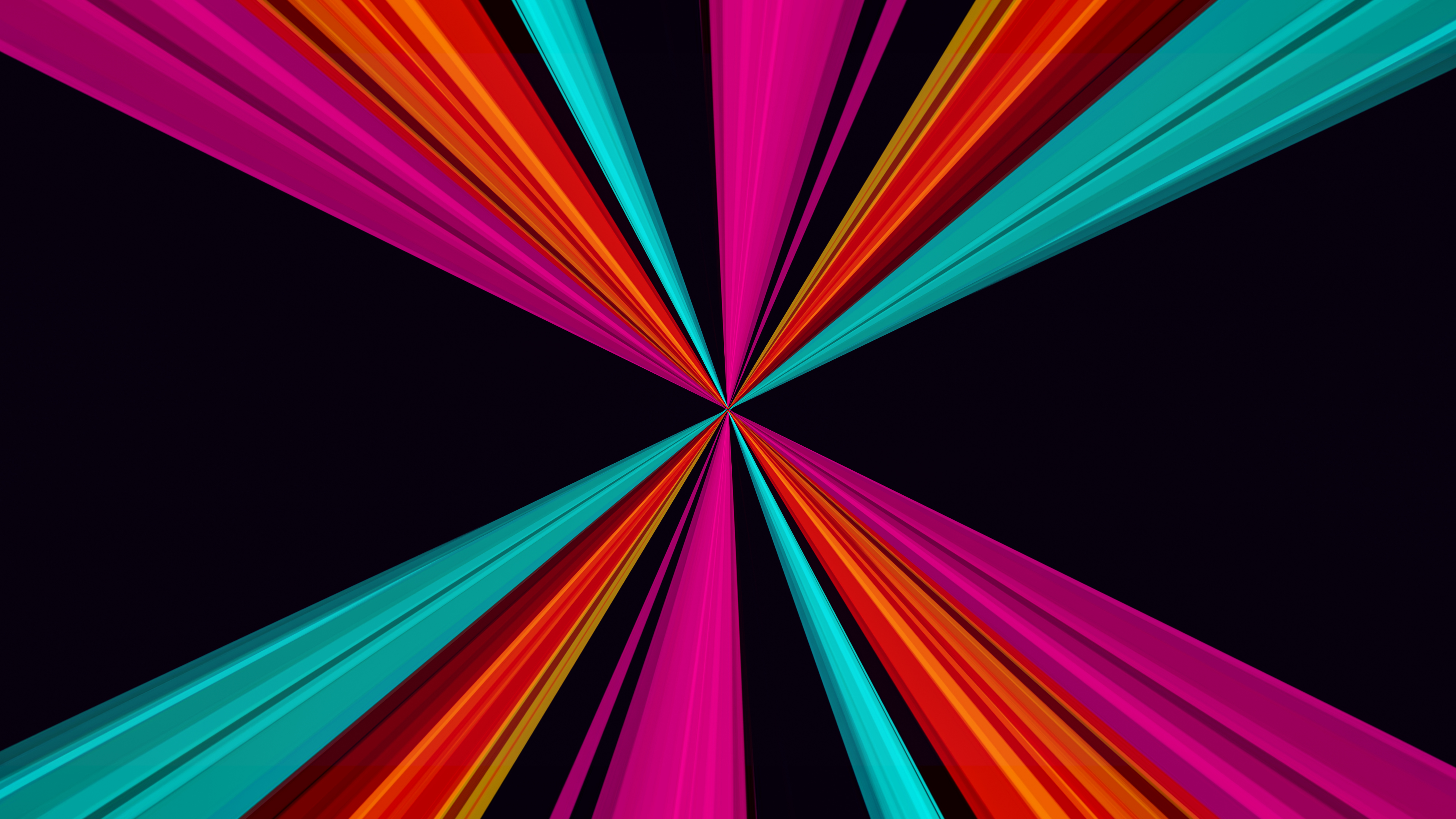 Abstract digital art with colorful rays HD Wallpaper