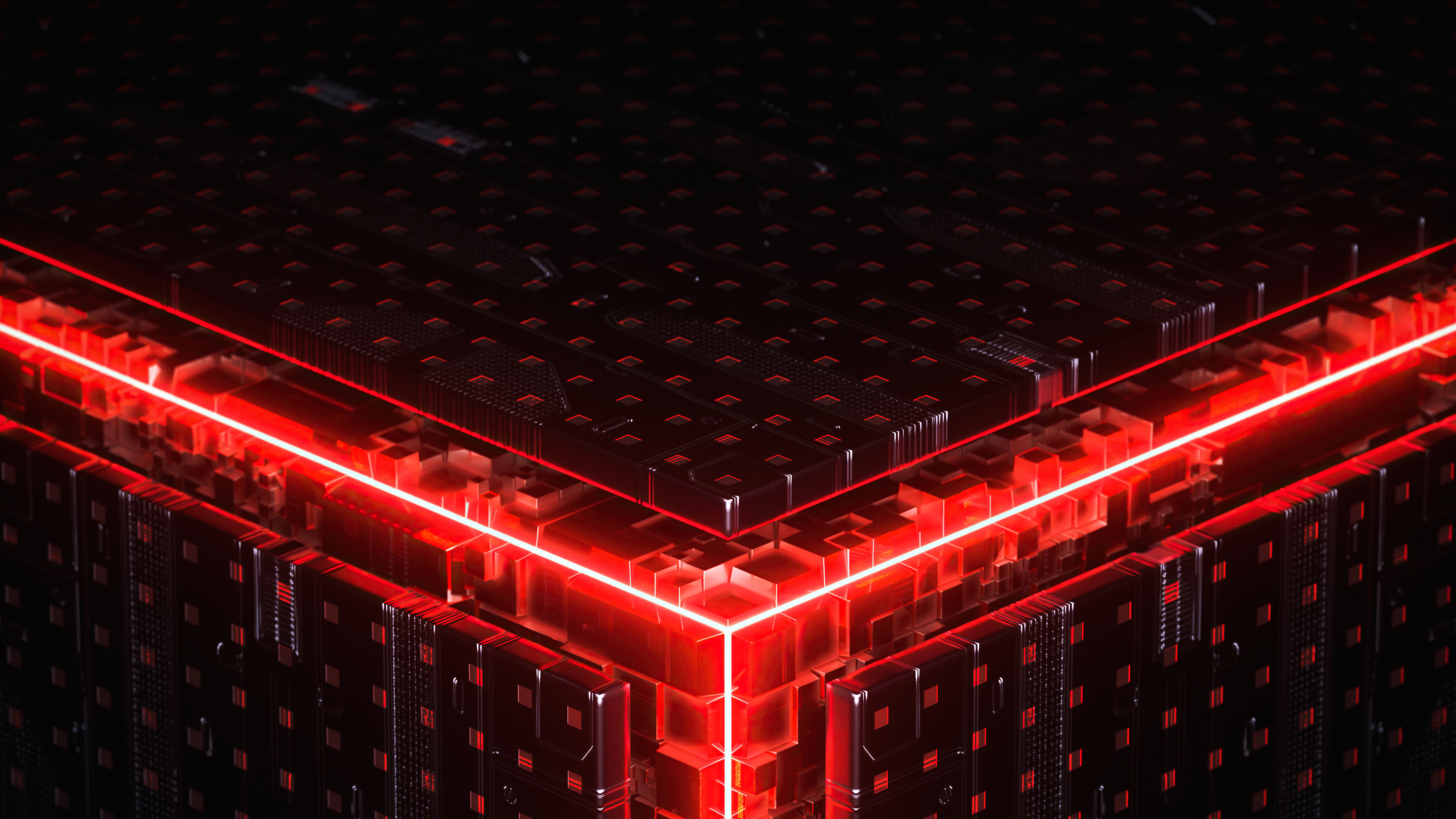 Abstract Red Digital Artwork in HD Wallpaper