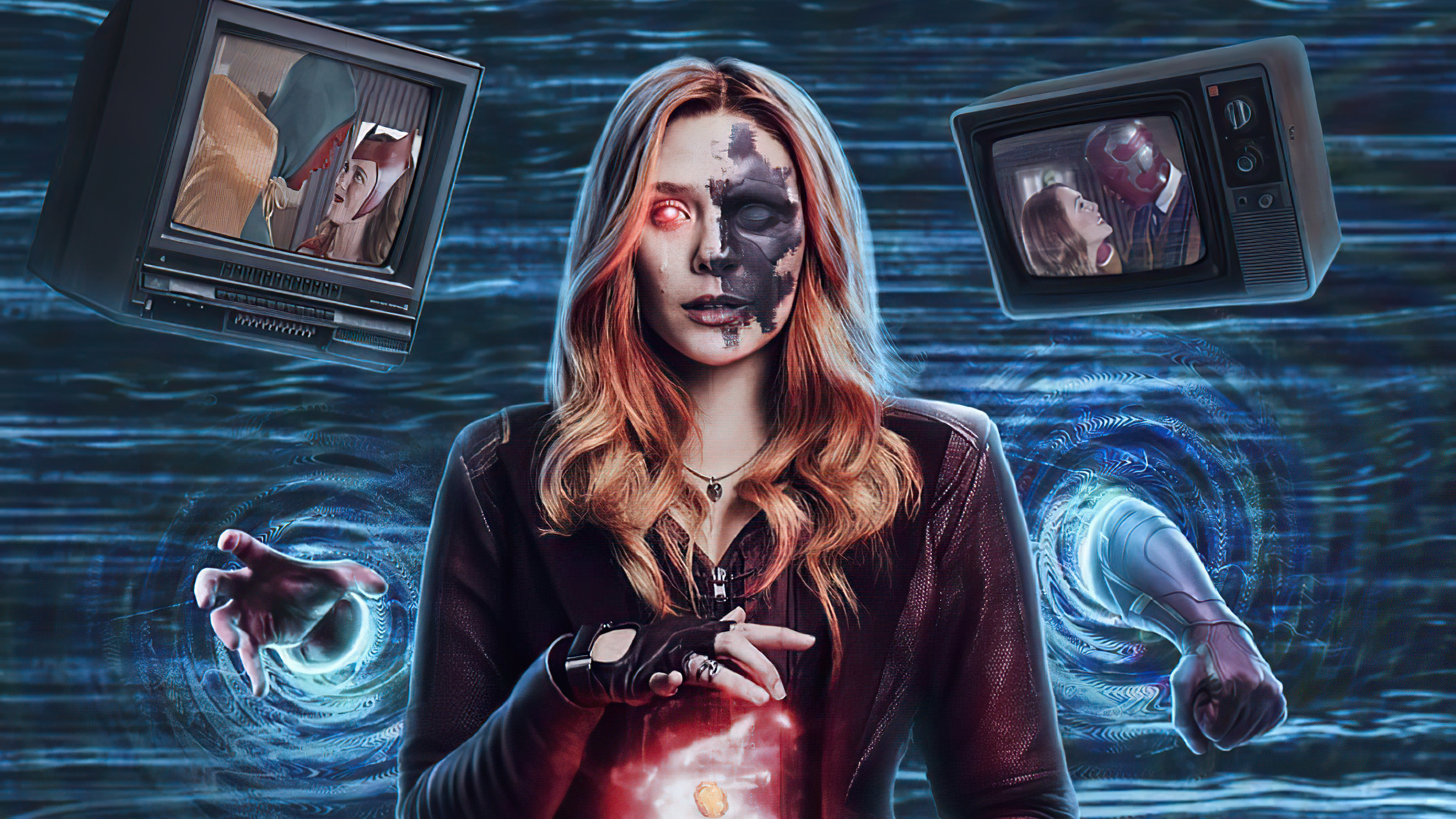 Scarlet Witch from Wanda Vision 4K HD Wallpaper