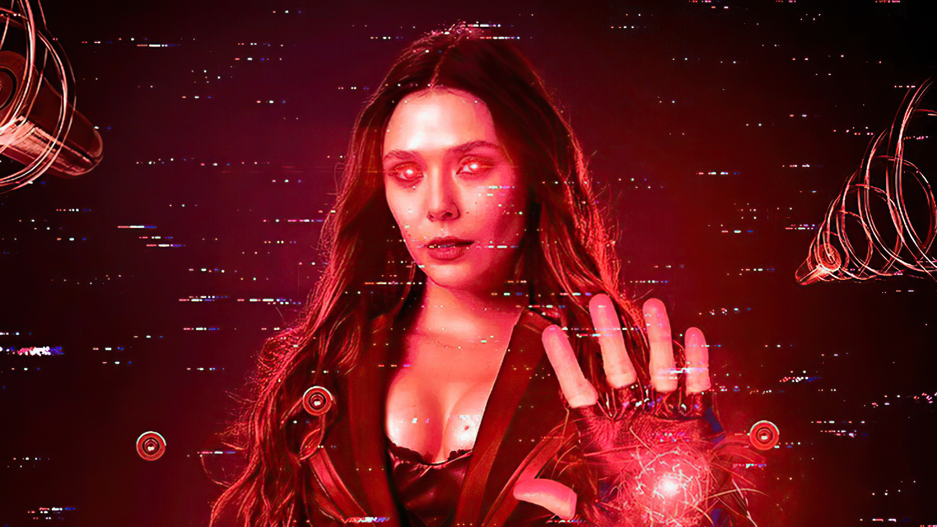 Scarlet Witch from Wanda Vision 4K HD Wallpaper