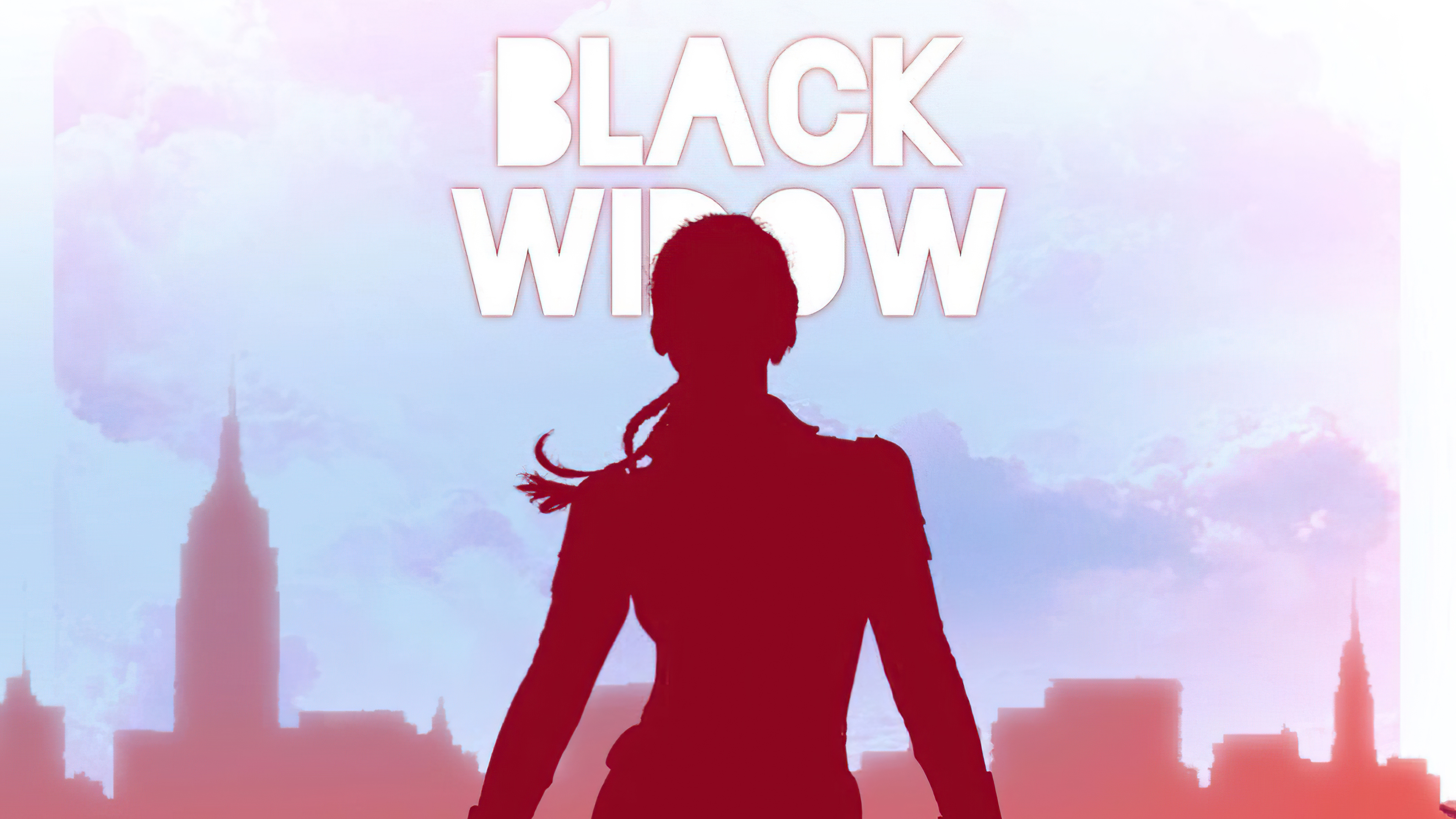 Black Widow Minimalist 4K HD Wallpaper