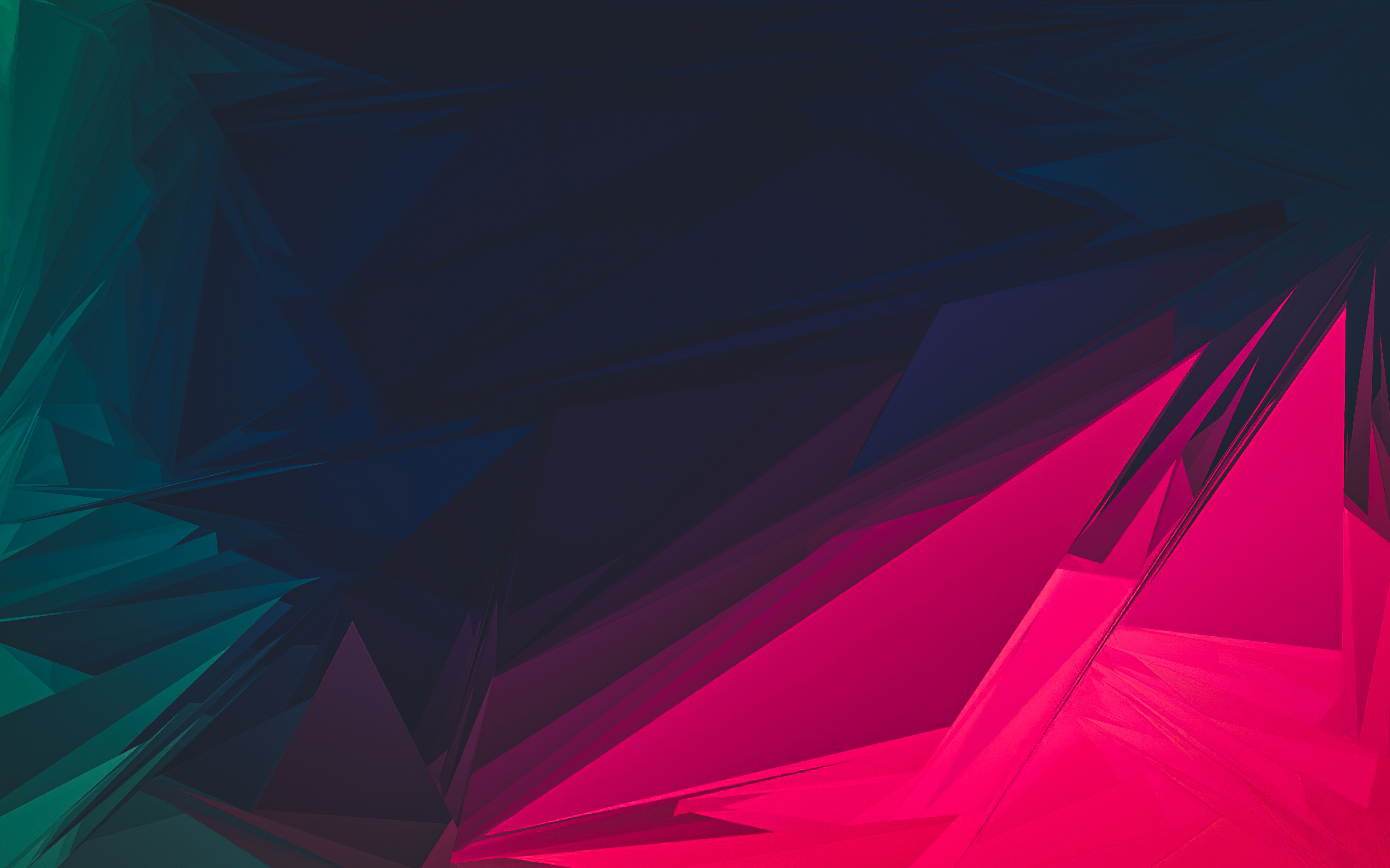 Abstract digital art with geometric shapes HD Wallpaper