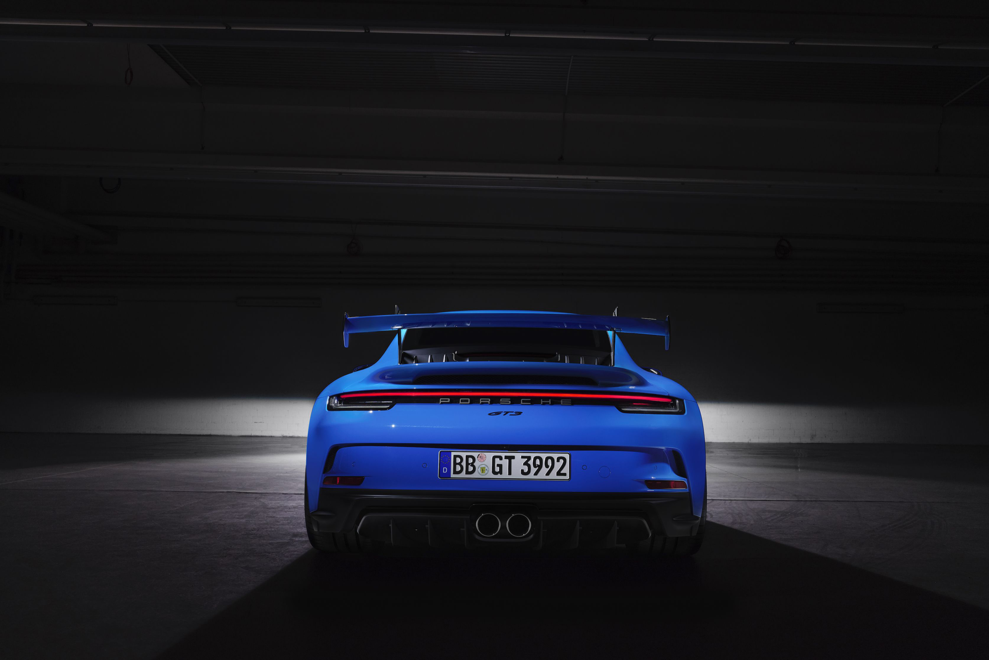 Blue Porsche GT3 4K HD Wallpaper