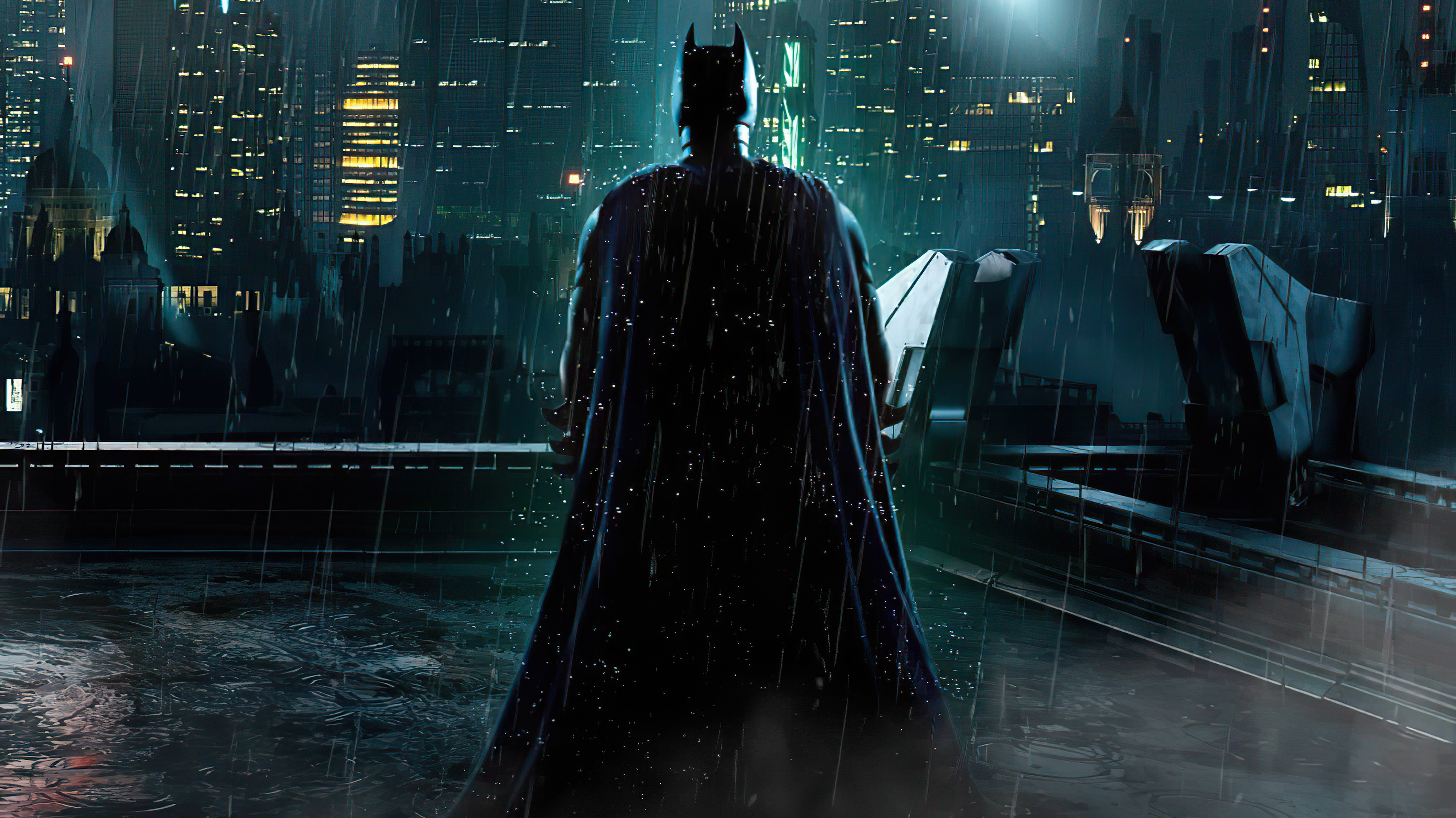 Batman in Gotham City 4K HD Wallpaper