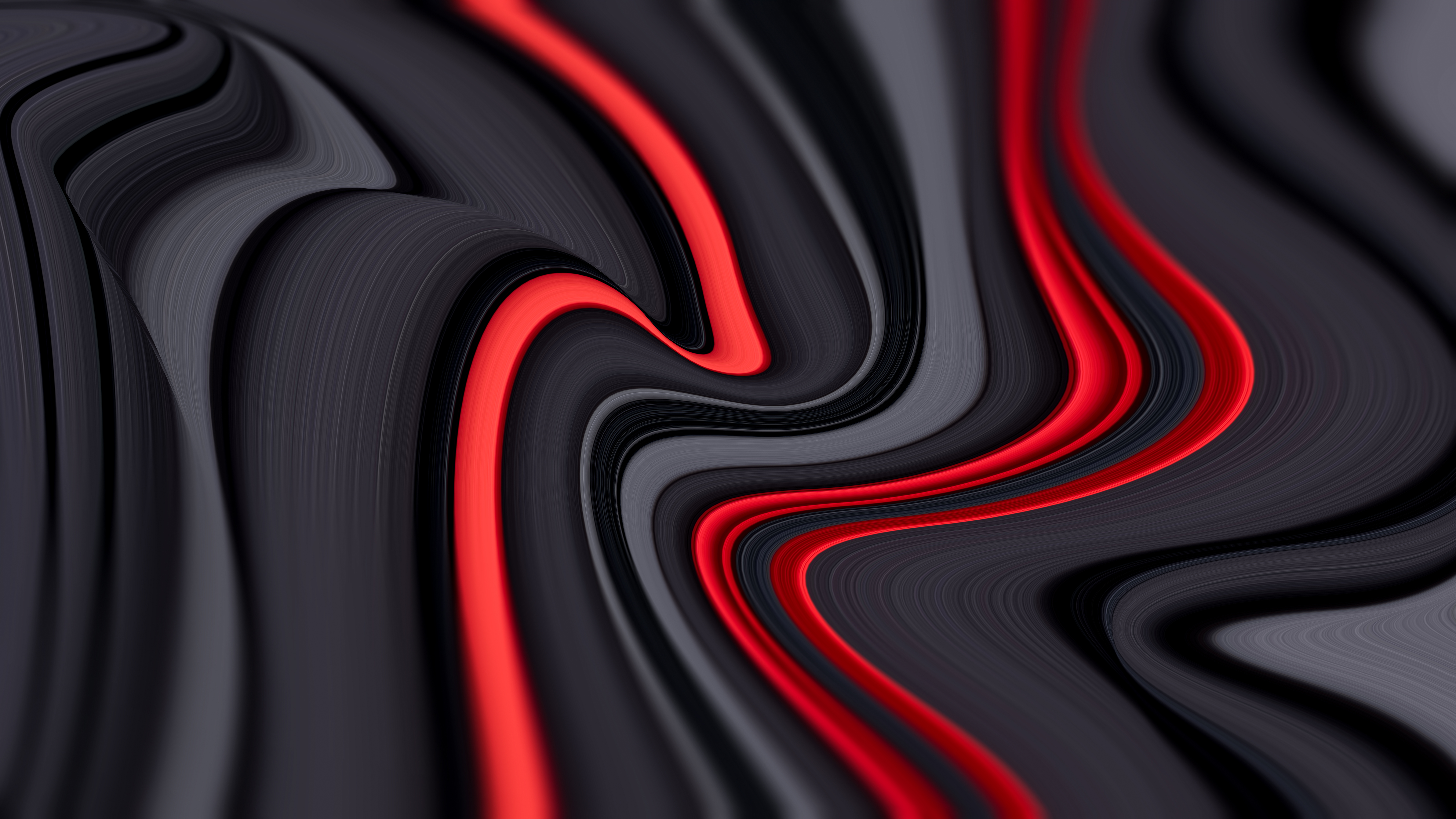 Abstract Red and Gray Swirls 4K HD Wallpaper