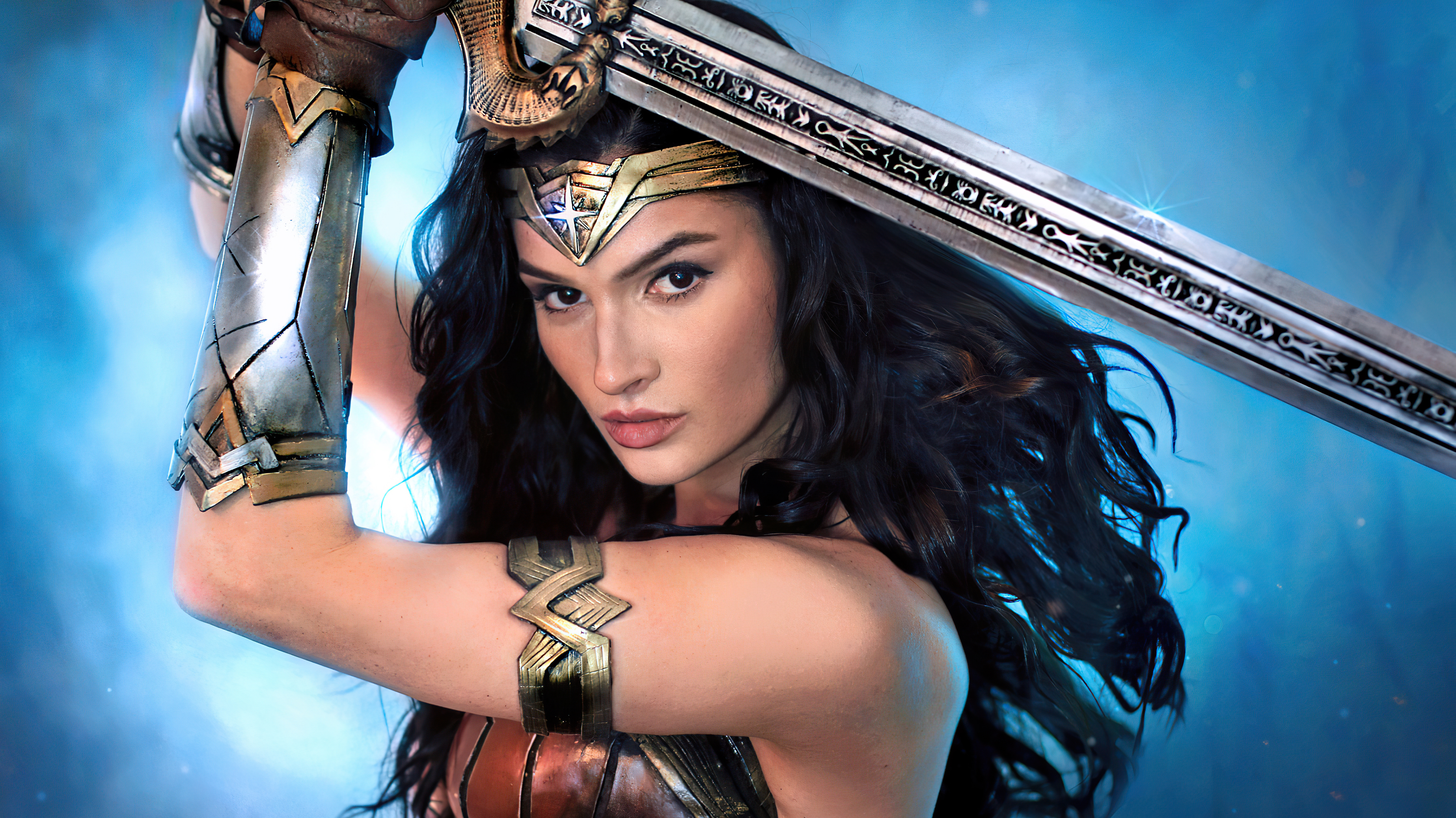 Wonder Woman cosplay with sword HD Wallpaper