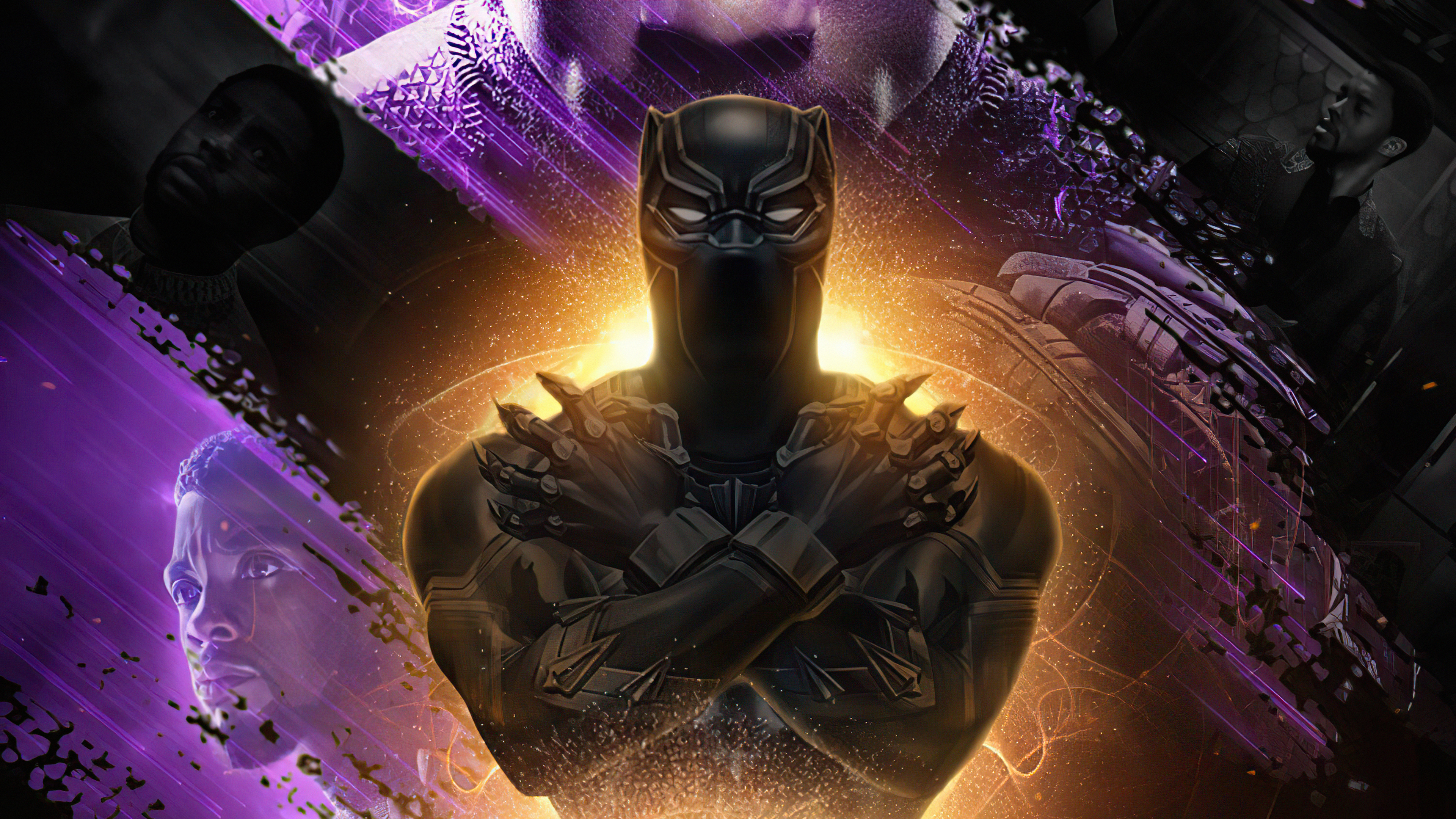Black Panther from Marvel's 2018 movie 4K HD Wallpaper