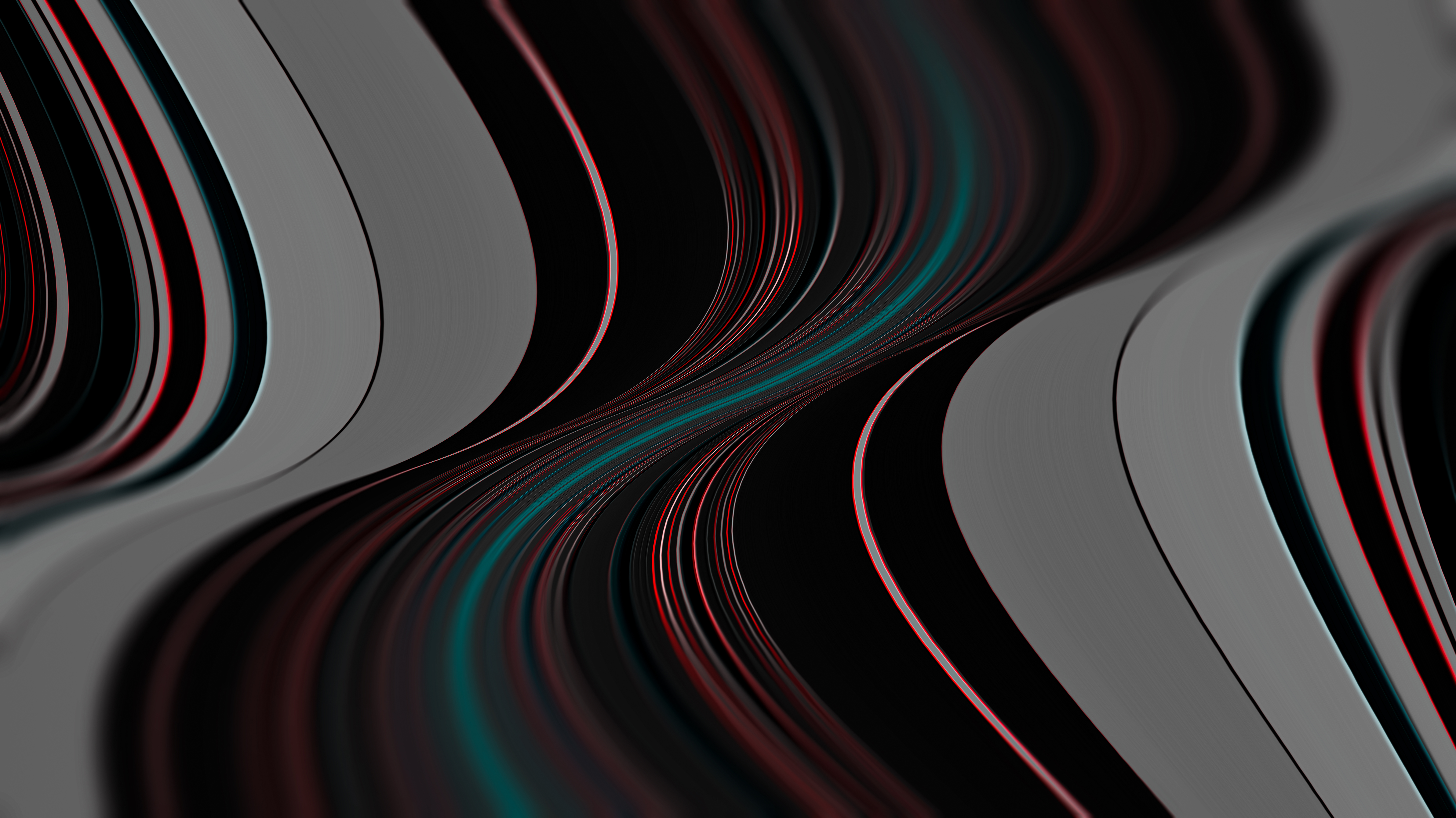 Abstract digital art with flowing lines HD Wallpaper