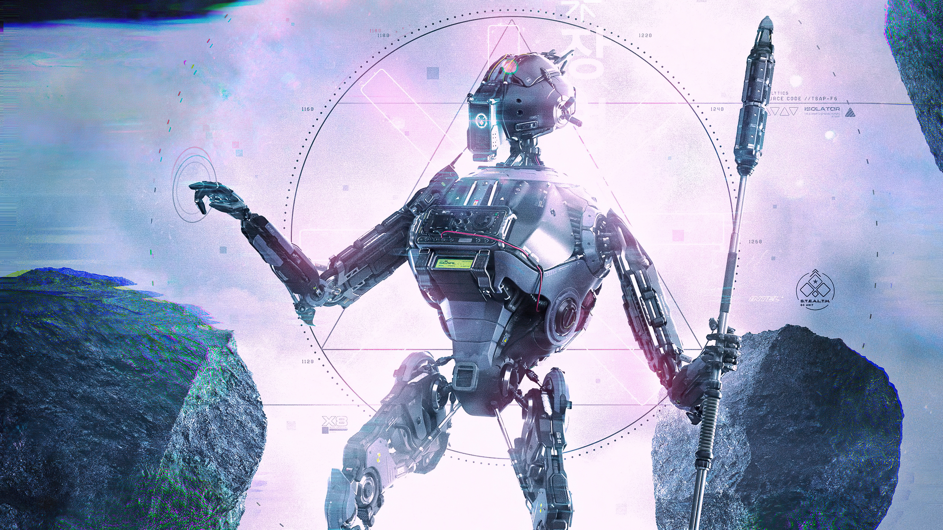 Sci-fi robot artwork 4K HD Wallpaper