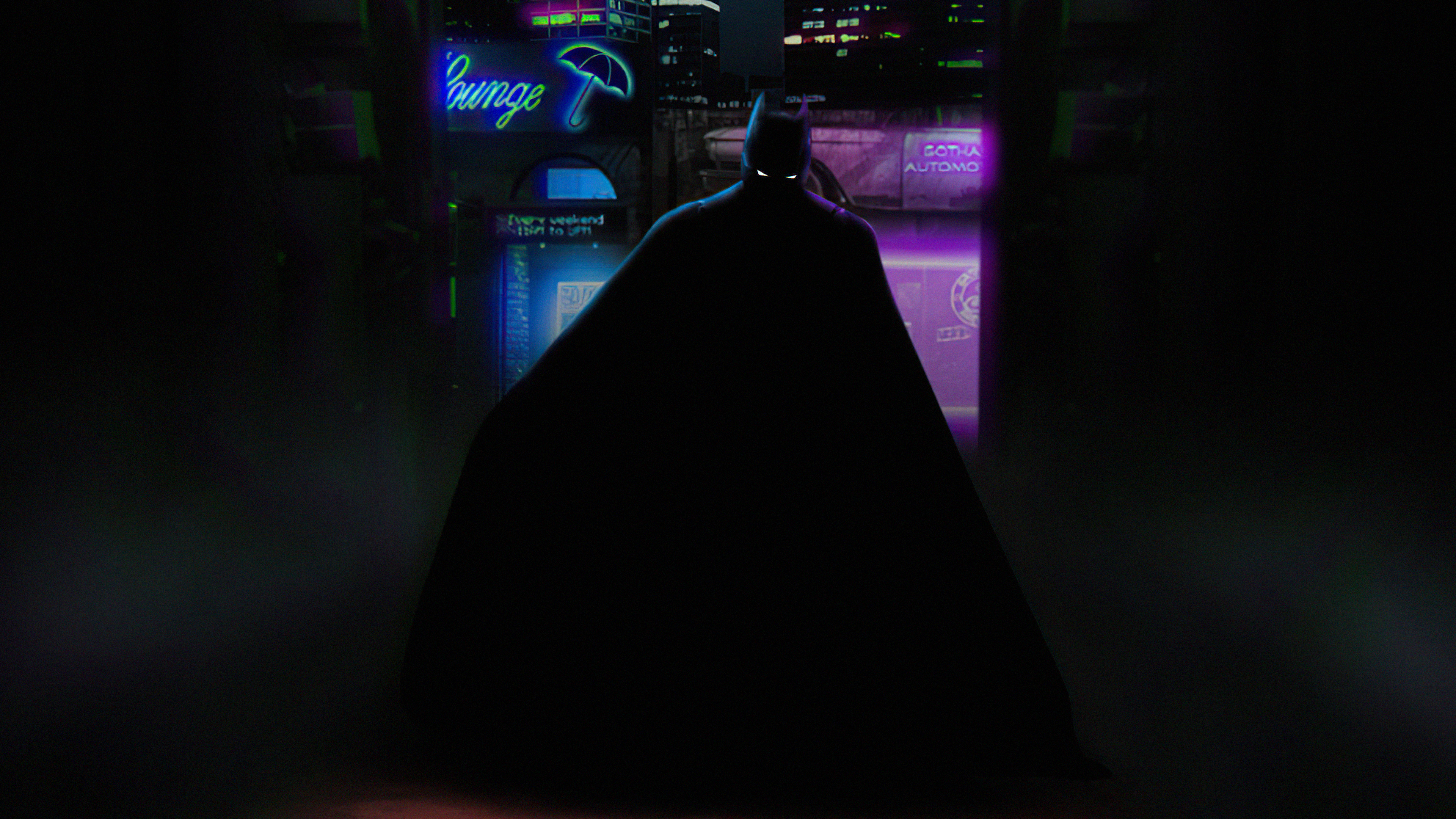 Batman in Gotham City HD Wallpaper