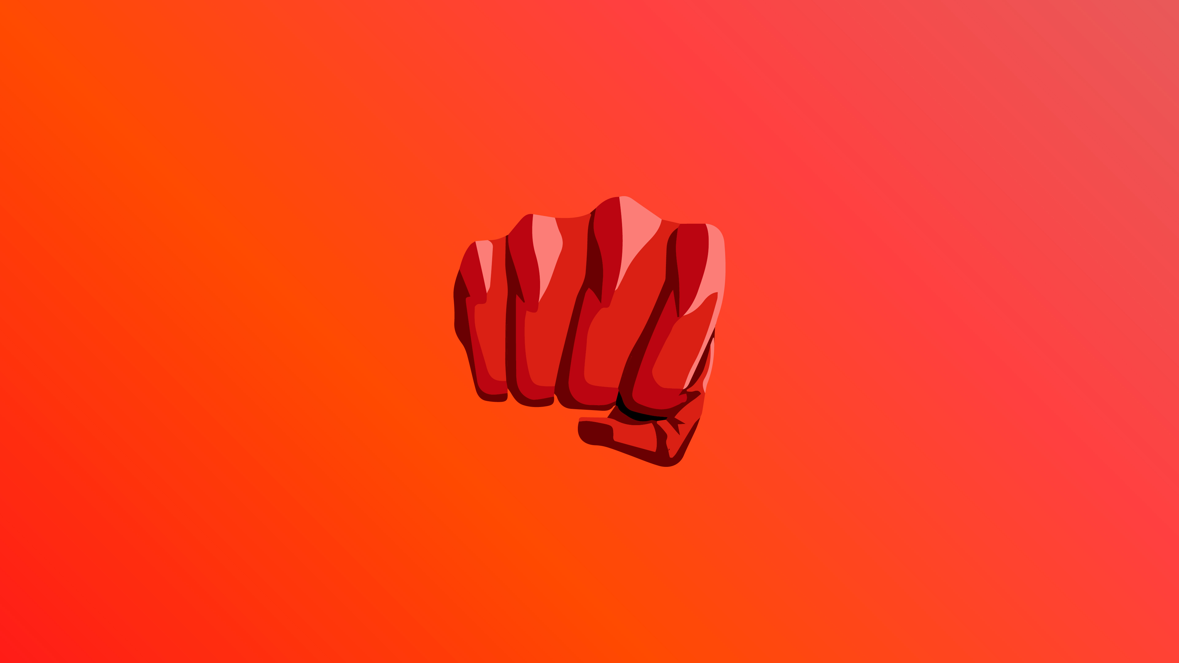 One Punch Man Fist 4K HD Wallpaper
