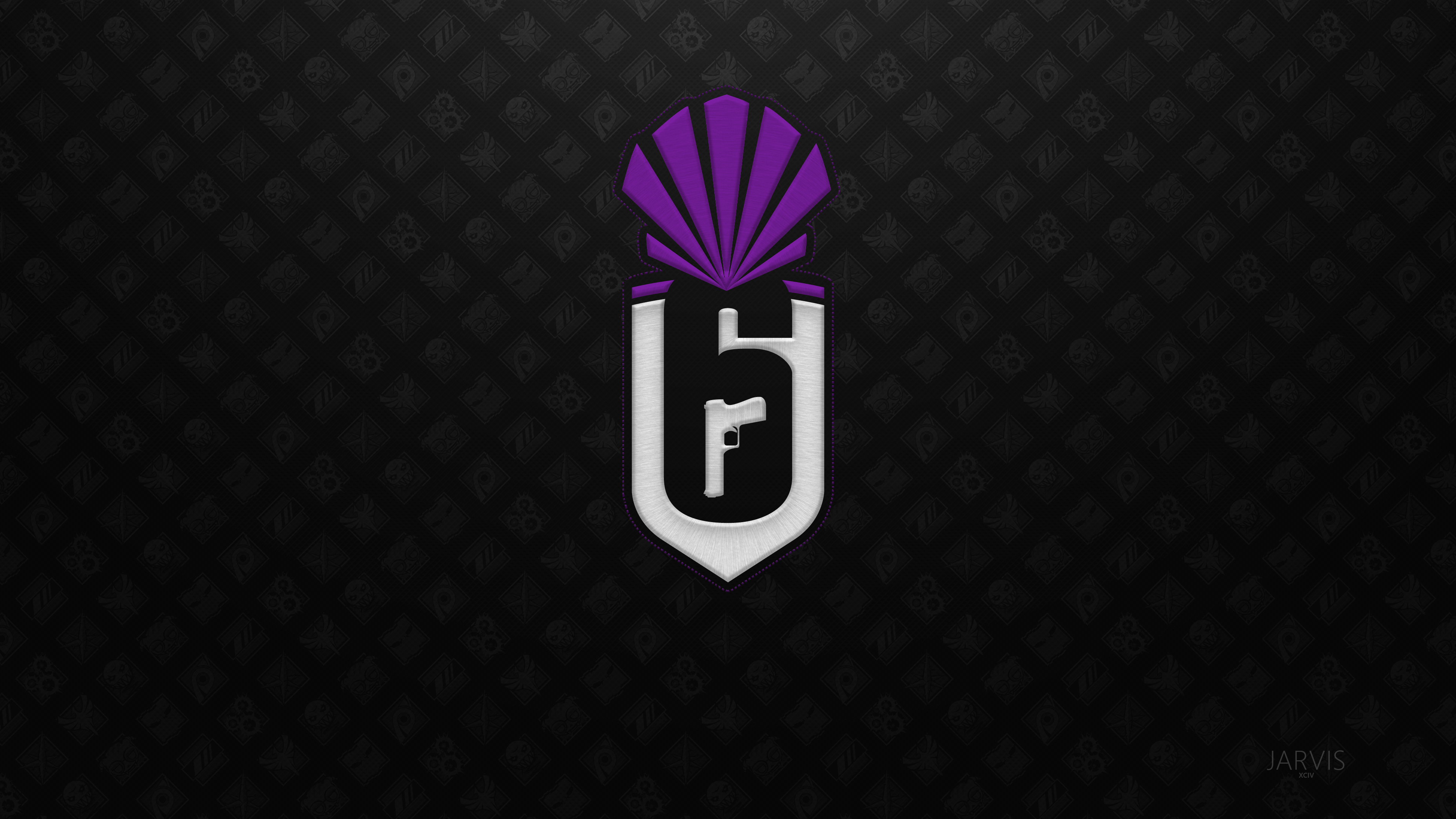 Tom Clancy's Rainbow Six Siege logo HD Wallpaper