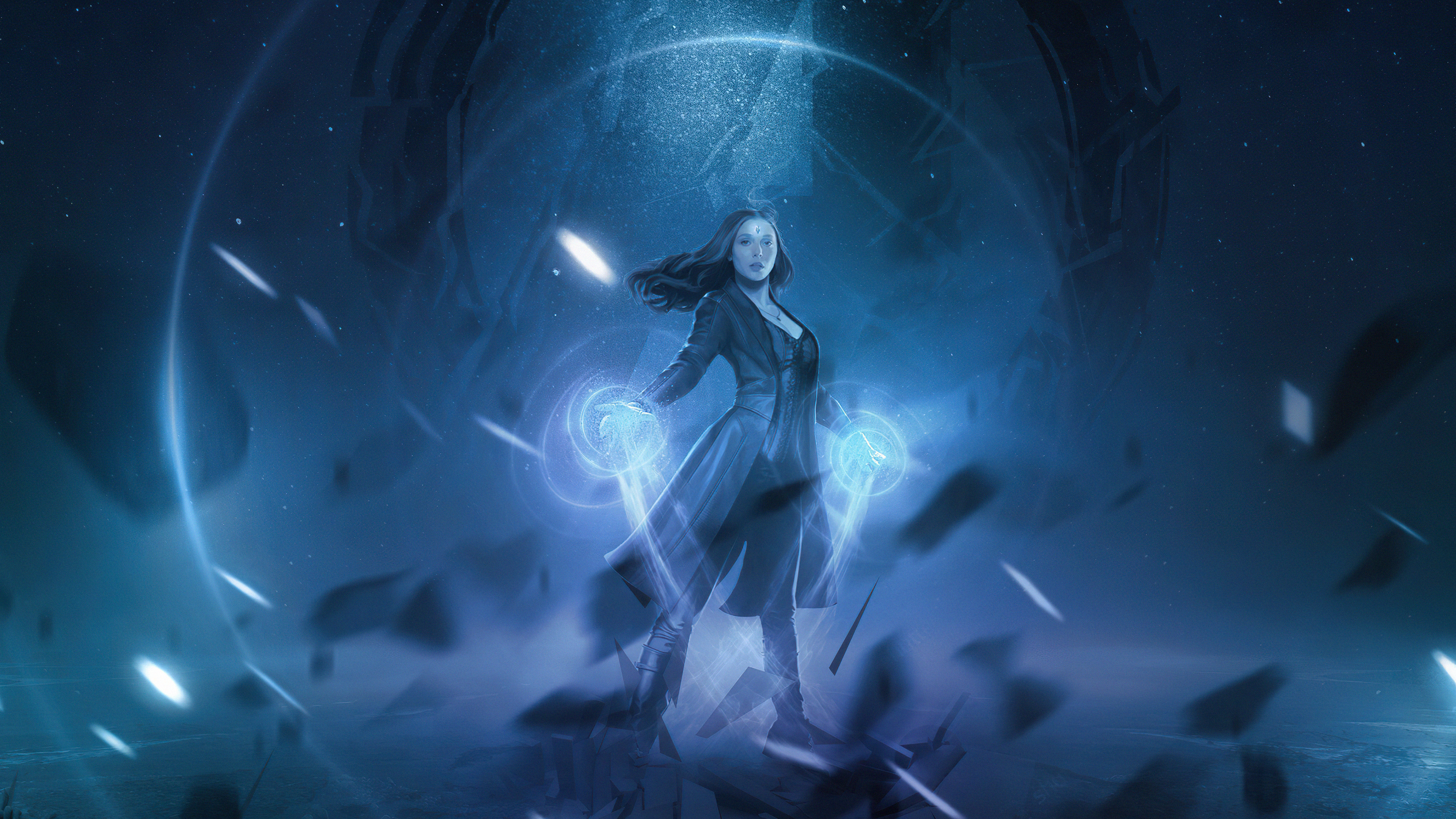 Scarlet Witch from Wanda Vision 4K HD Wallpaper