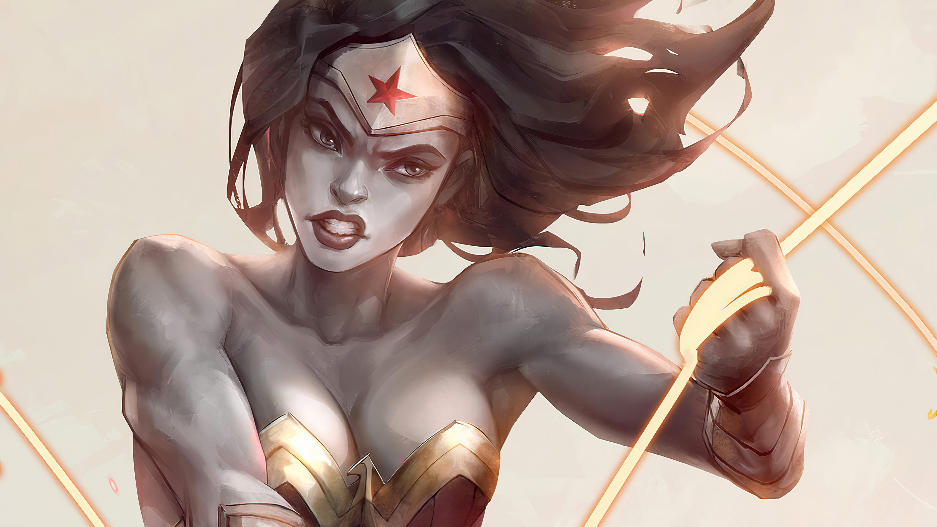 Wonder Woman artwork by an artist HD Wallpaper