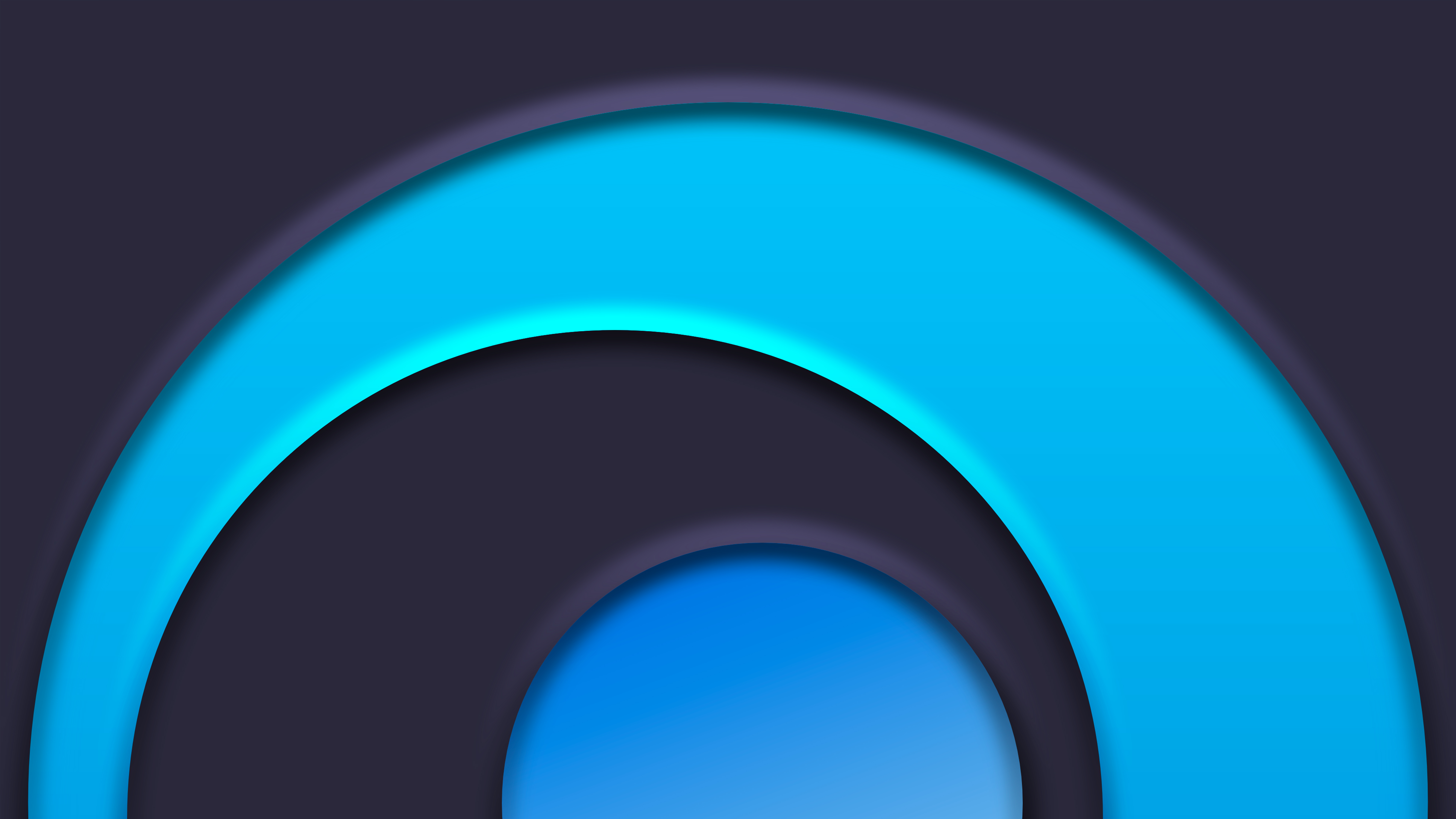 Abstract blue and purple concentric circles HD Wallpaper