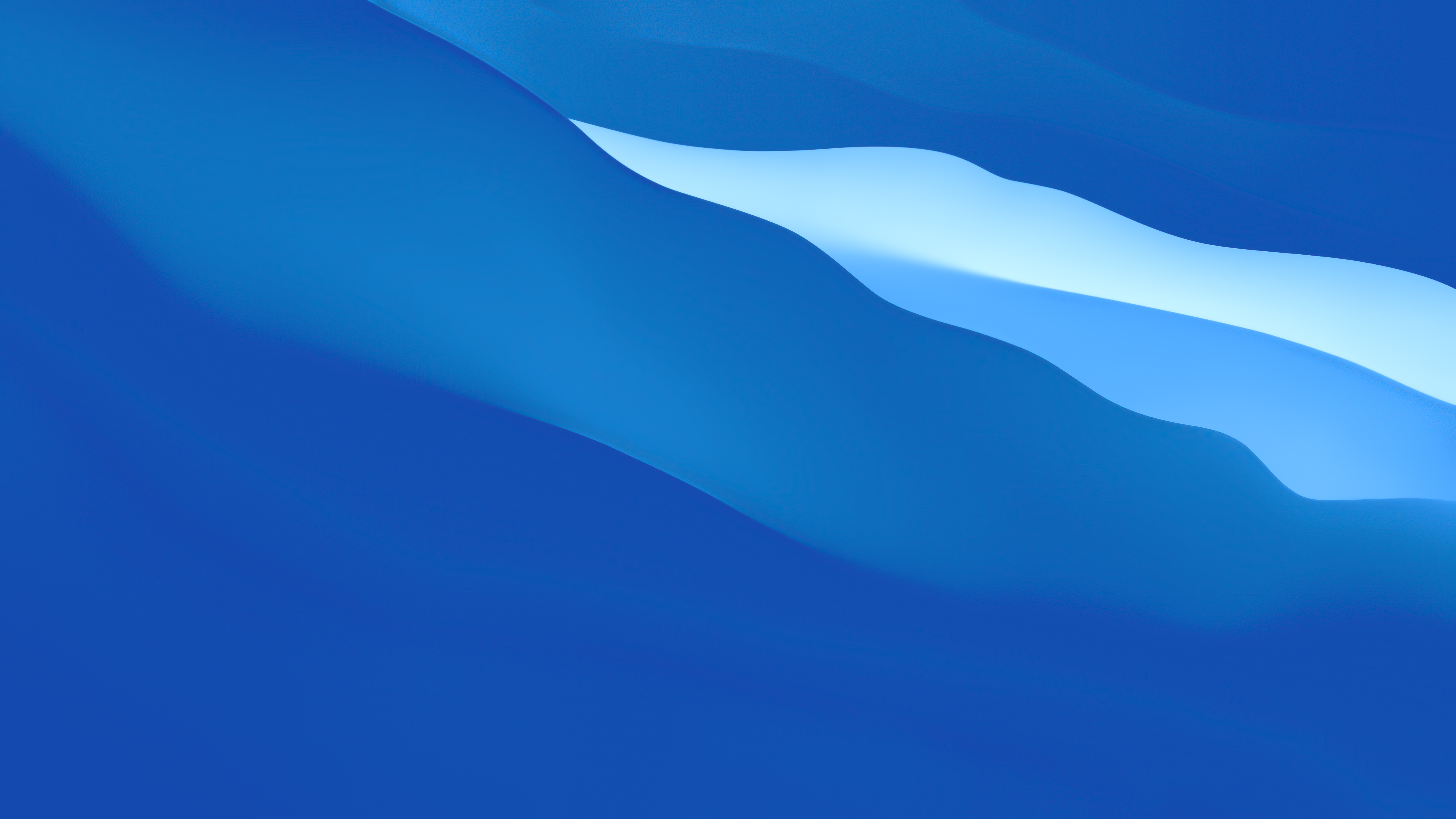 Abstract blue waves 4K HD Wallpaper