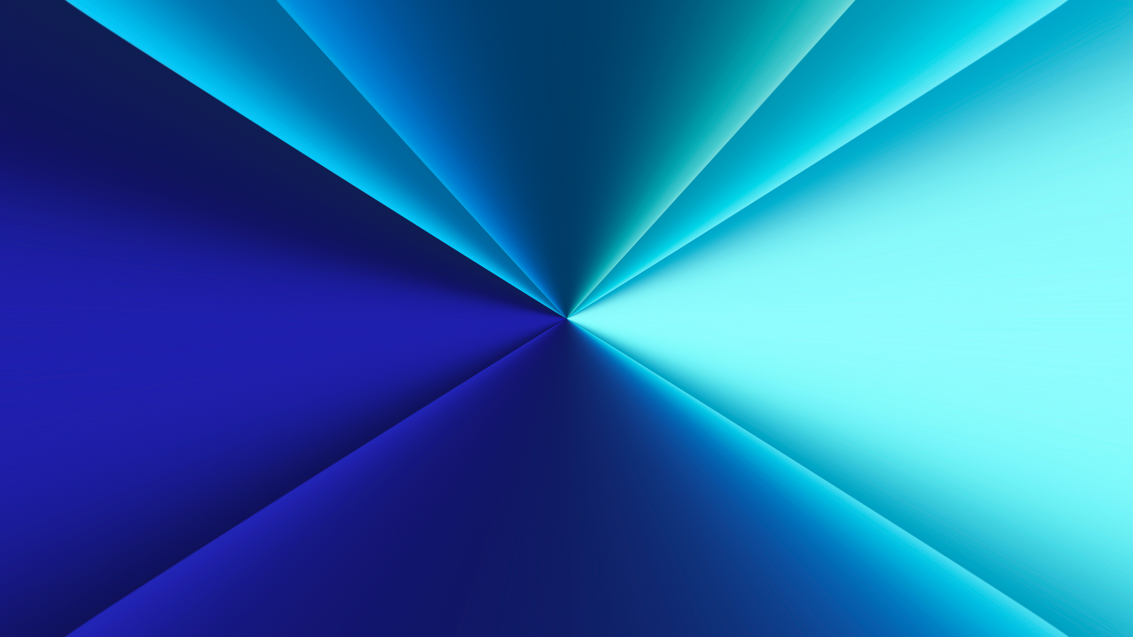 Abstract blue and cyan light rays 4K HD Wallpaper