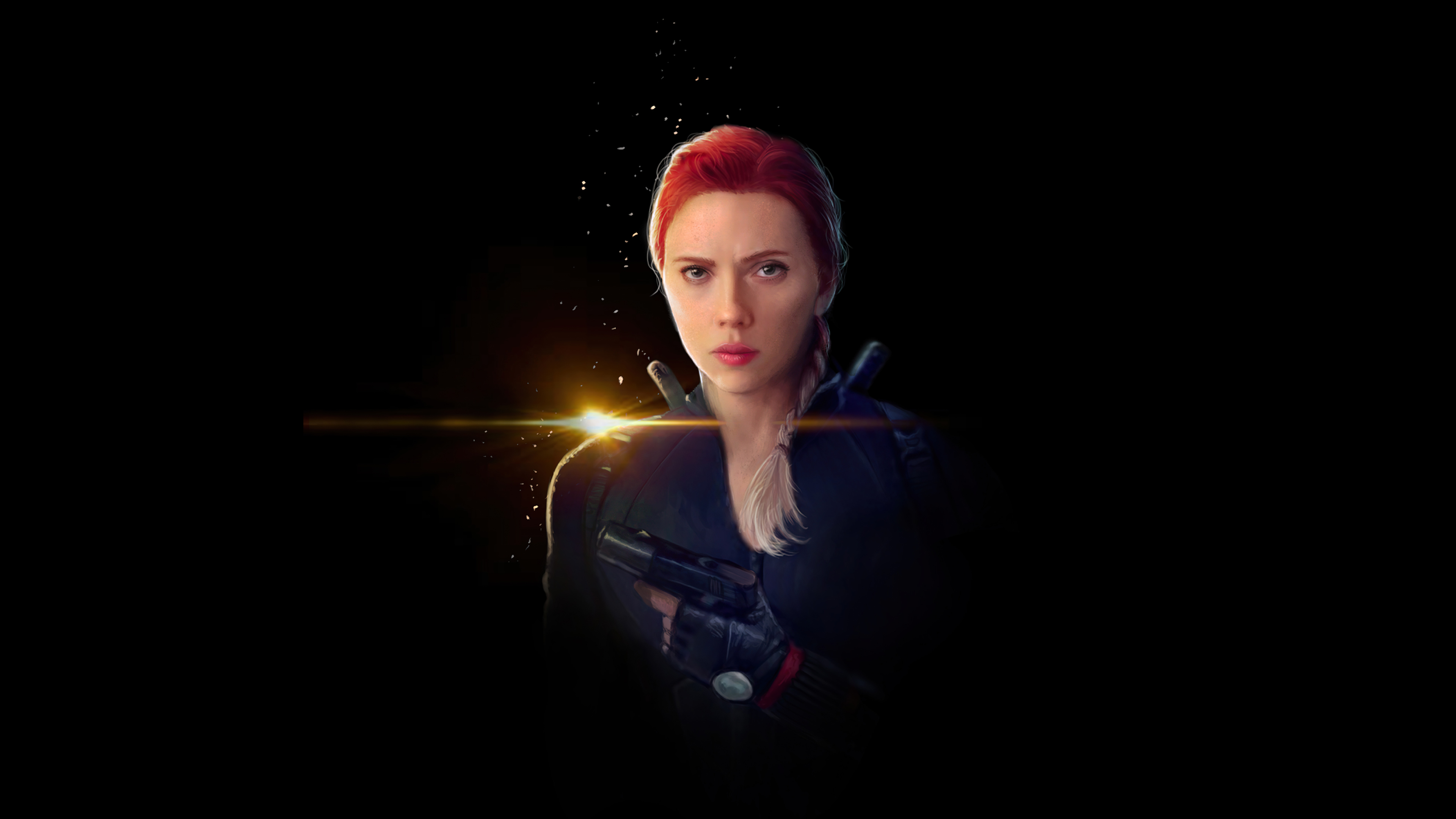 Black Widow from Marvel Artwork HD Wallpaper