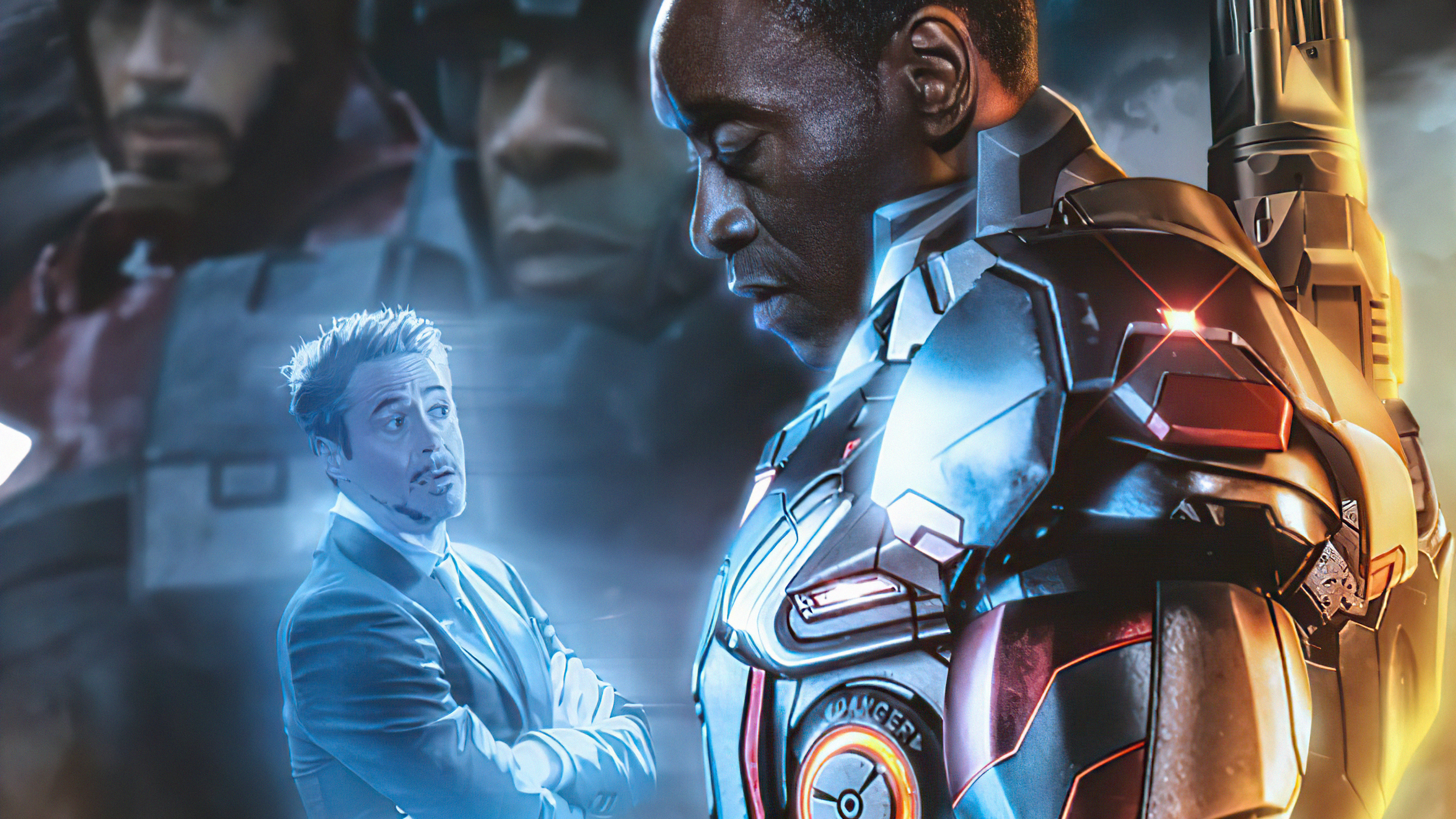 War Machine and Tony Stark from Armor Wars 4K HD Wallpaper
