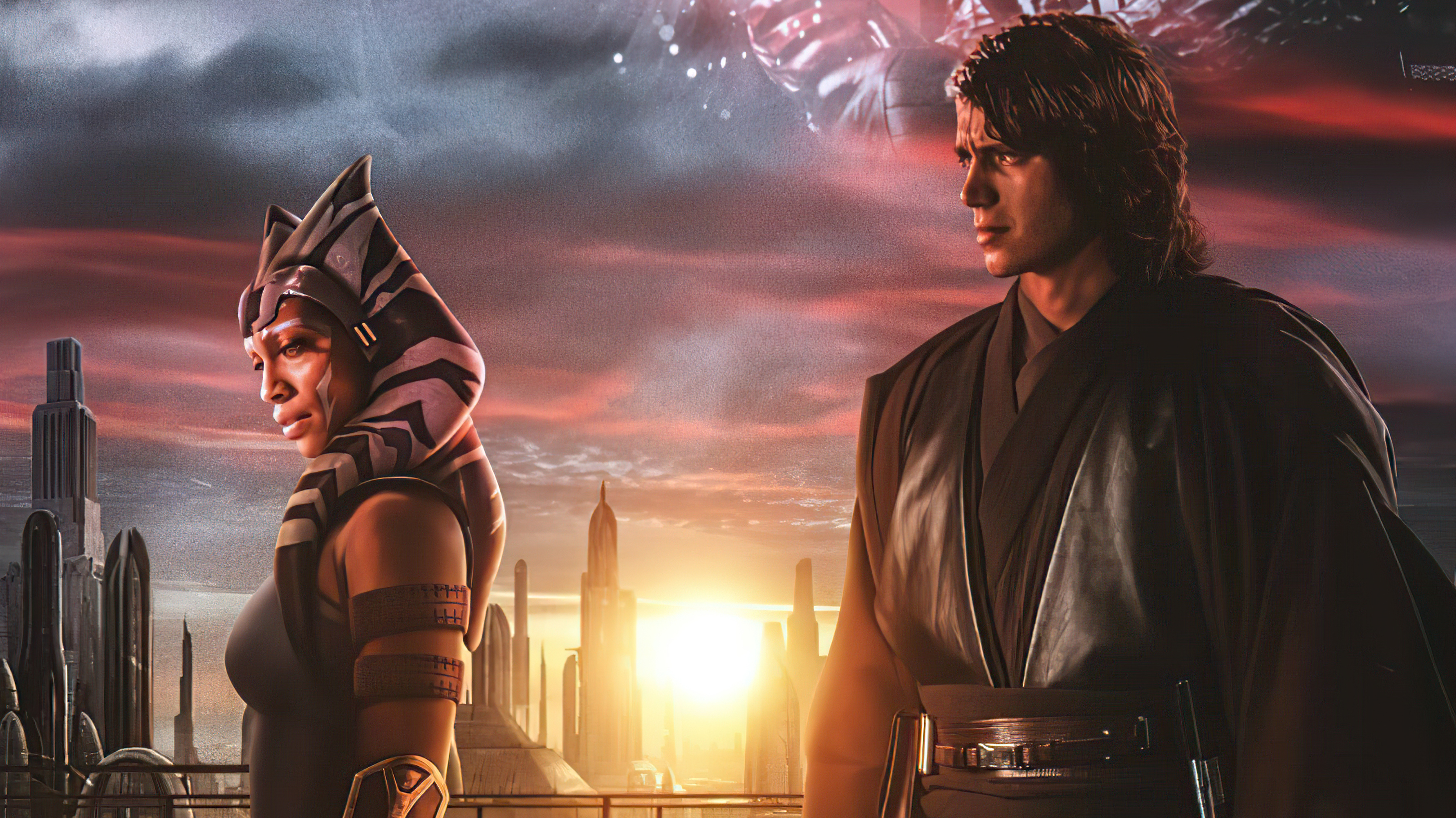 Ahsoka Tano and Anakin Skywalker from Star Wars HD Wallpaper