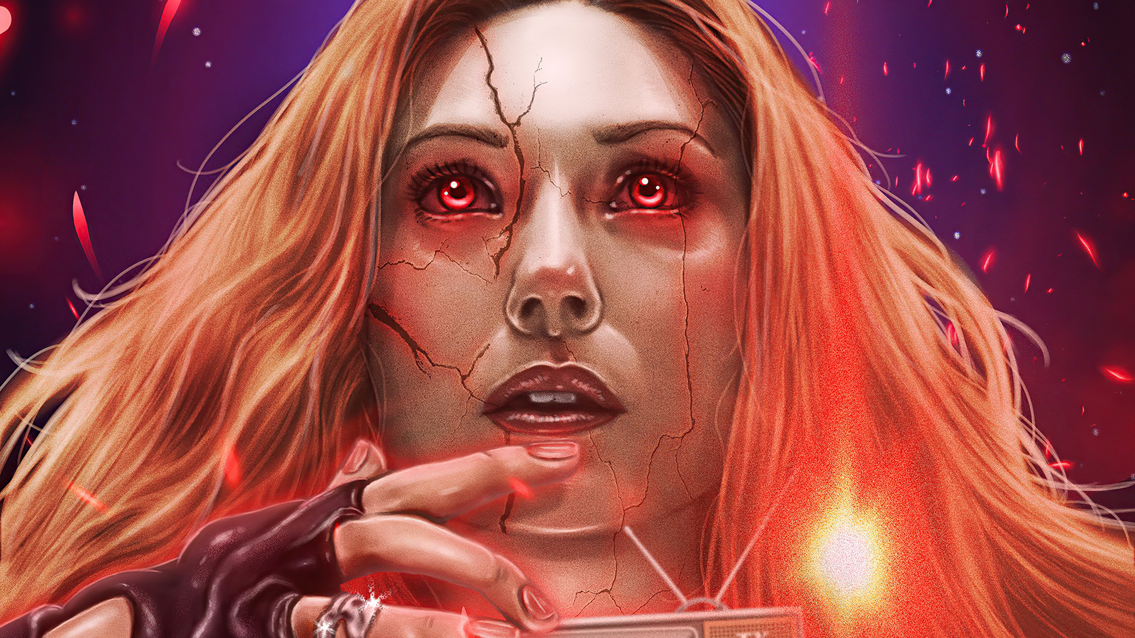 Scarlet Witch from Wanda Vision 4K HD Wallpaper