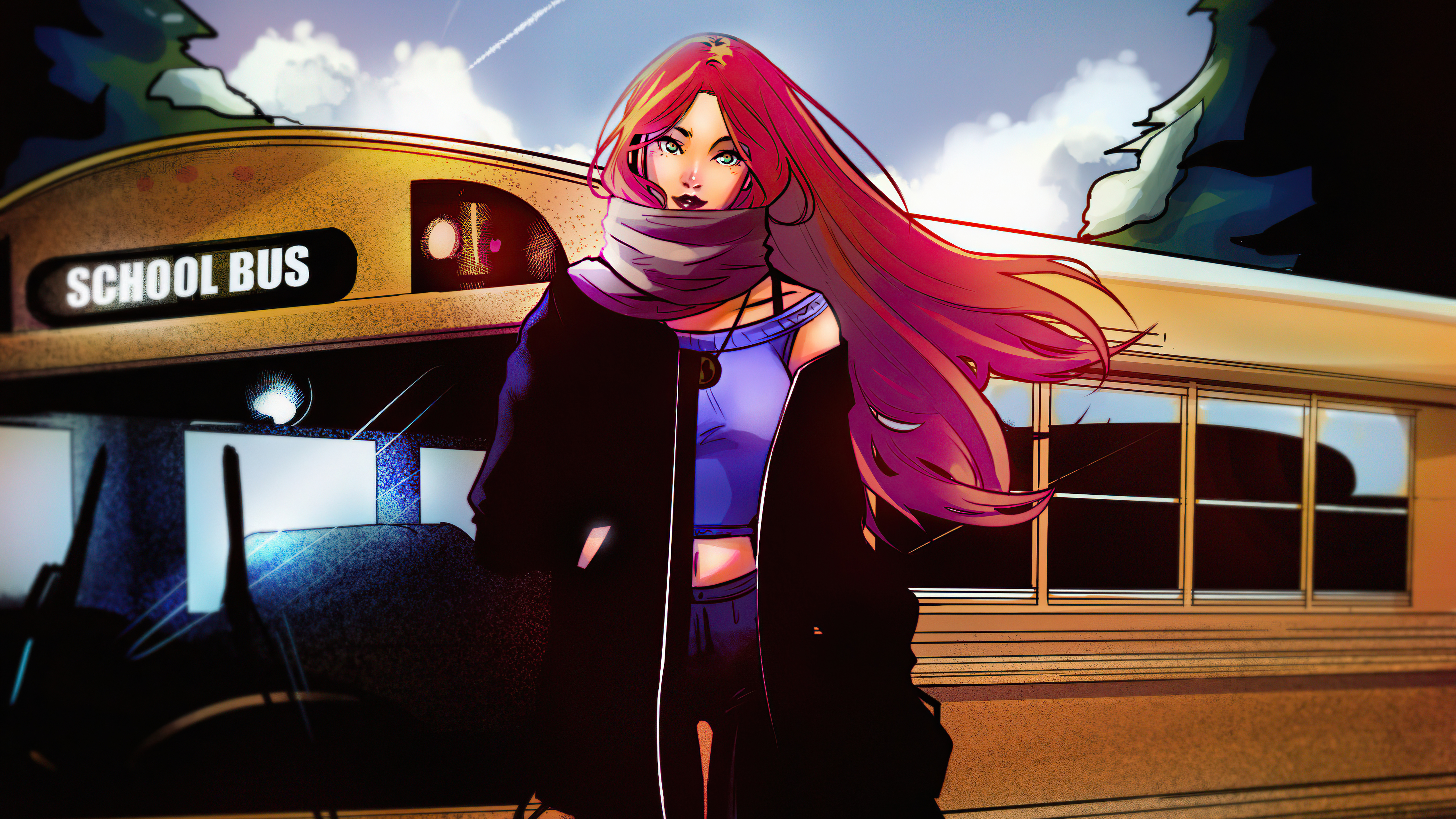 Starfire from DC Comics by an artist on Artstation HD Wallpaper