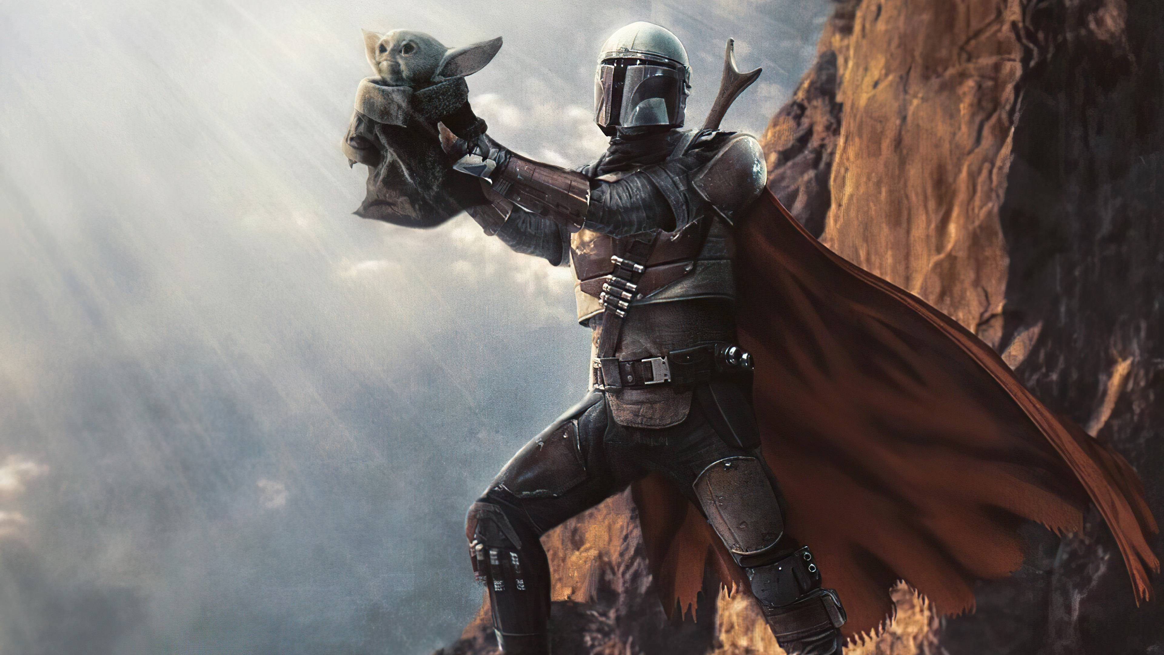 The Mandalorian and Grogu 4K Art HD Wallpaper