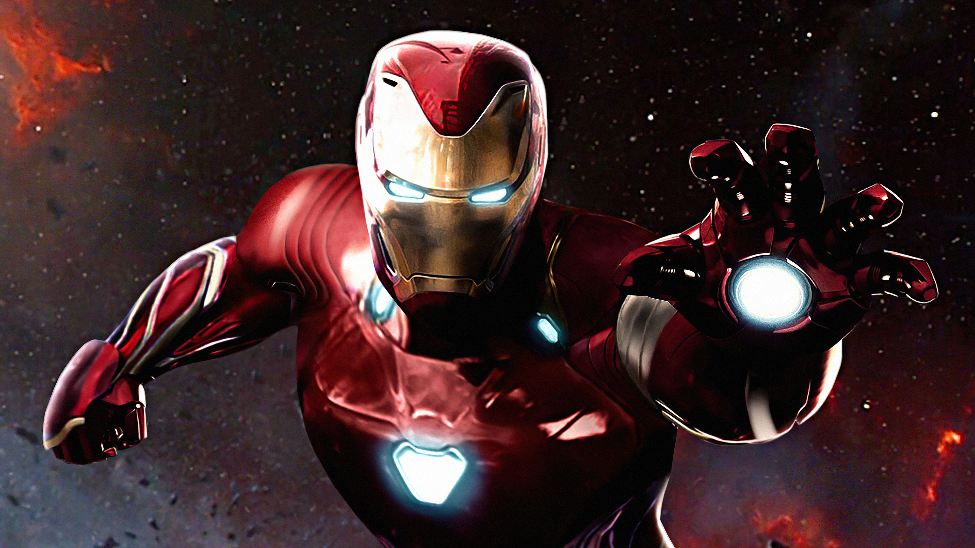 Iron Man in Space 4K HD Wallpaper