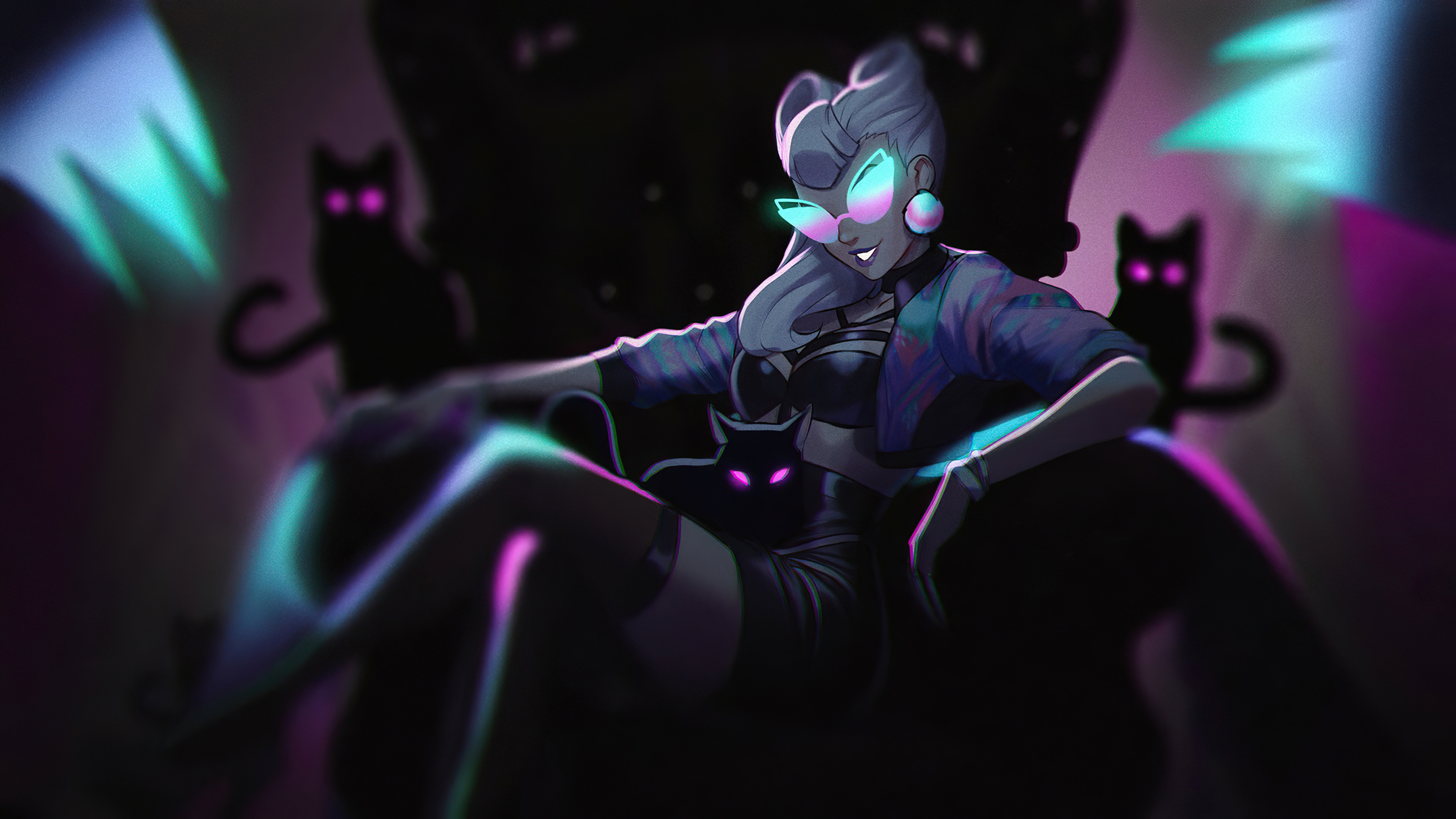 K/DA Evelynn from League of Legends HD Wallpaper