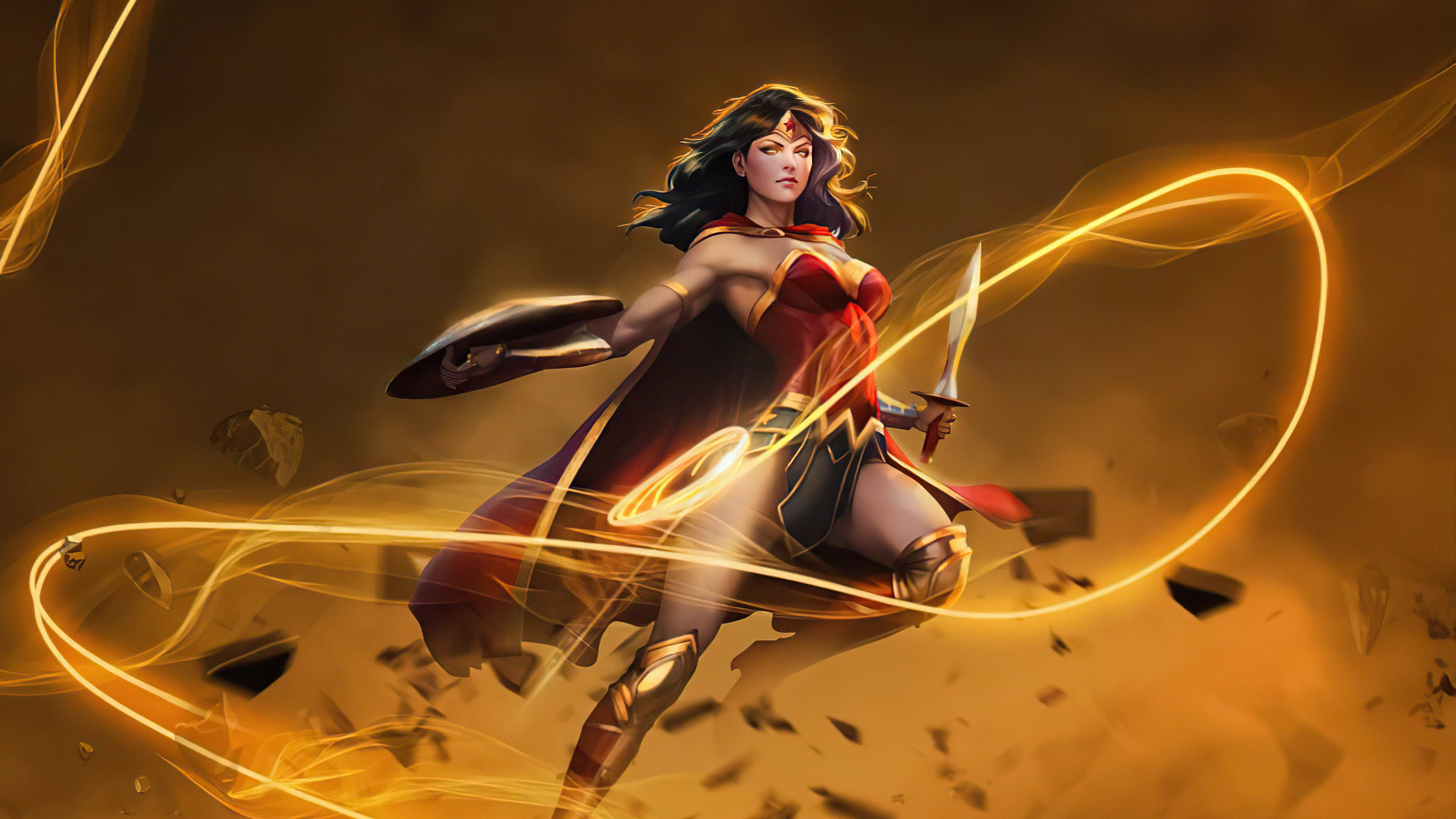 Wonder Woman artwork 4K HD Wallpaper