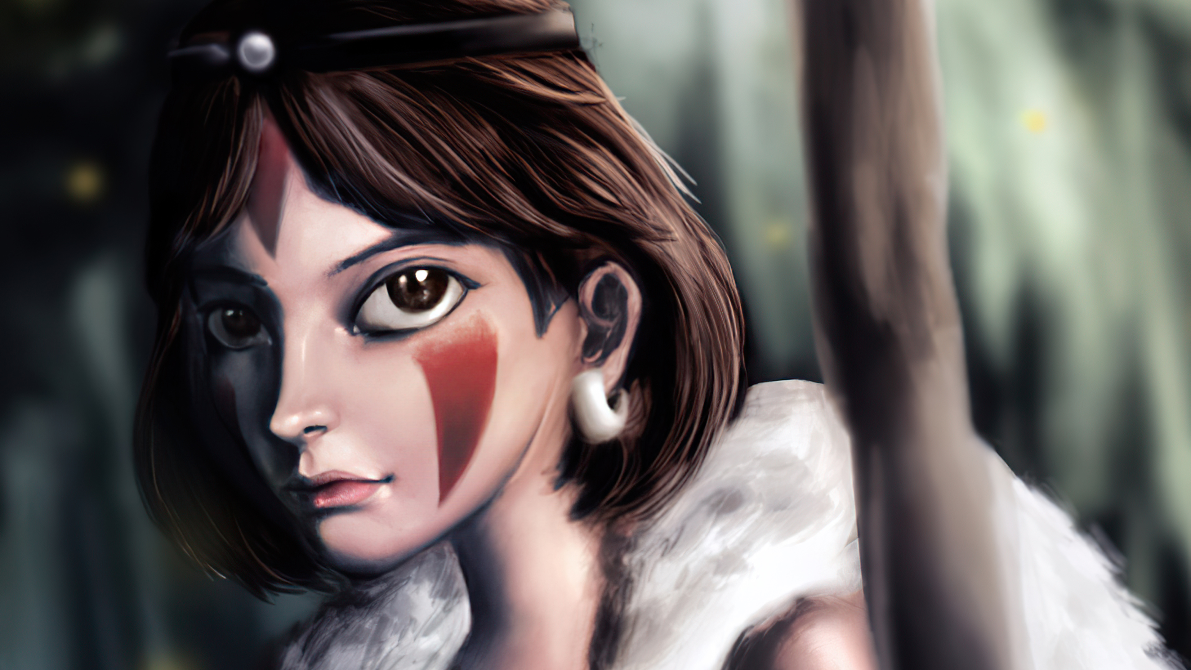 San from Princess Mononoke HD Wallpaper