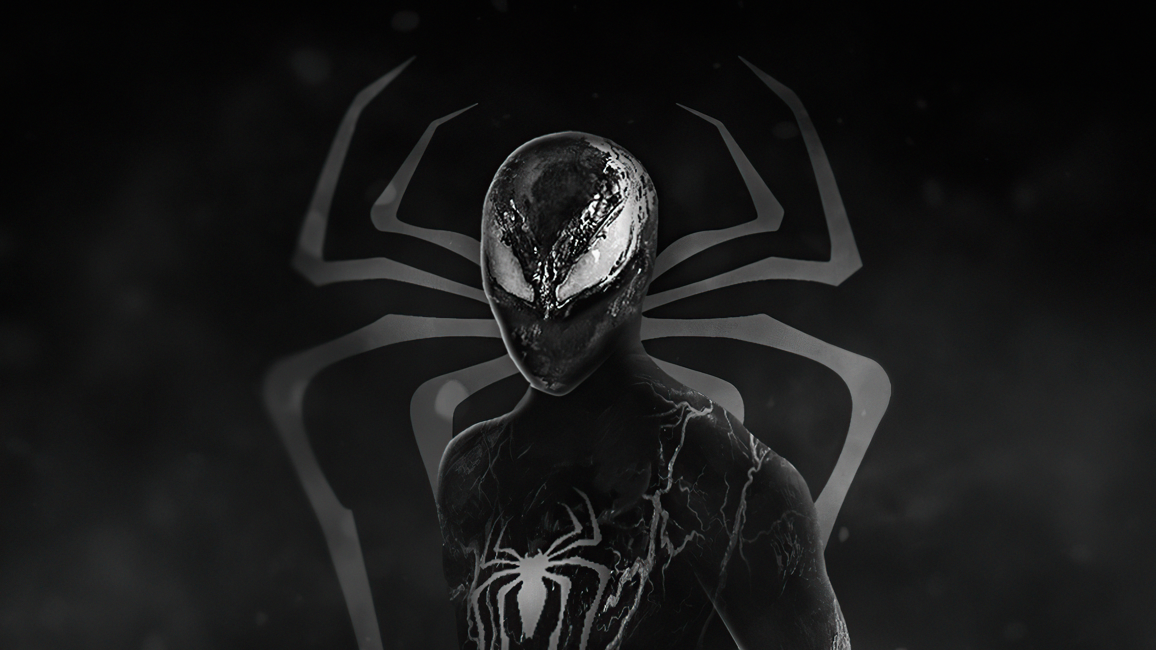 Venom Spiderman Artwork 4K HD Wallpaper