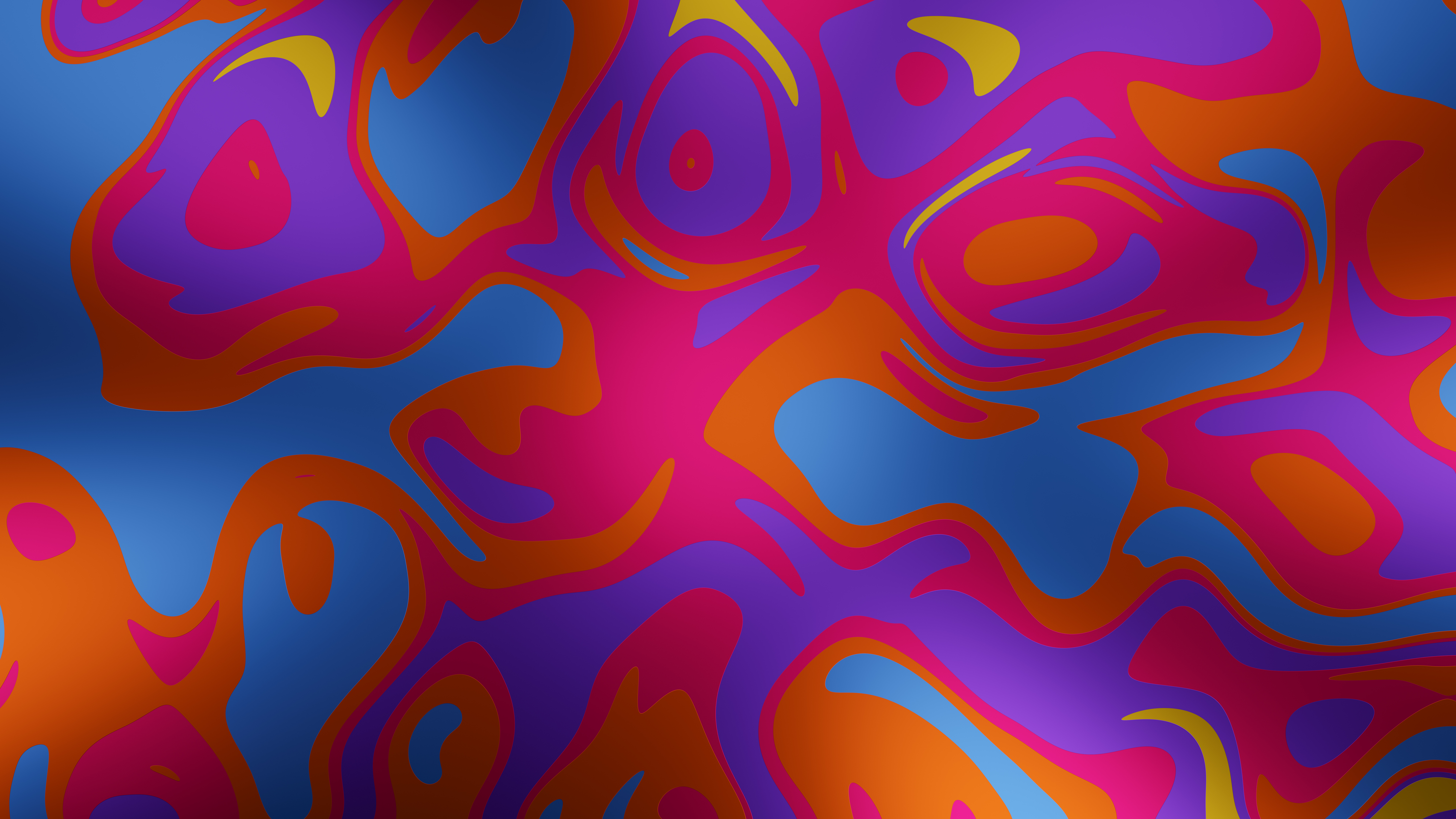 Abstract digital art with swirling colors HD Wallpaper
