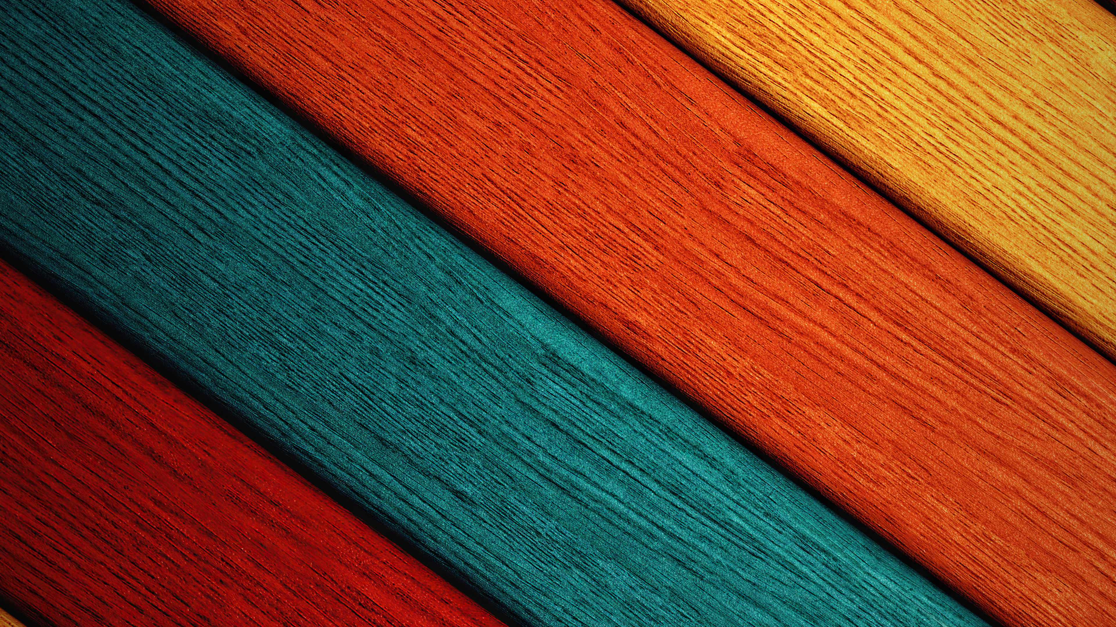 Abstract colorful wood grain pattern 4K HD Wallpaper