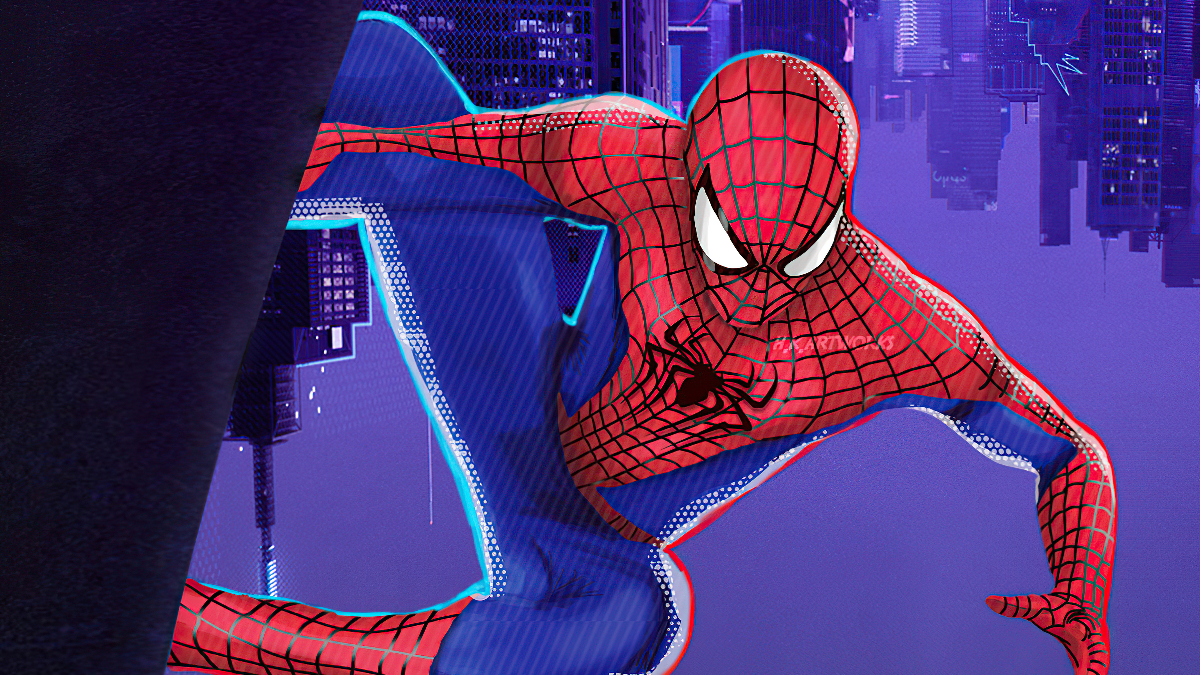 Spiderman artwork by H.Kartworks HD Wallpaper